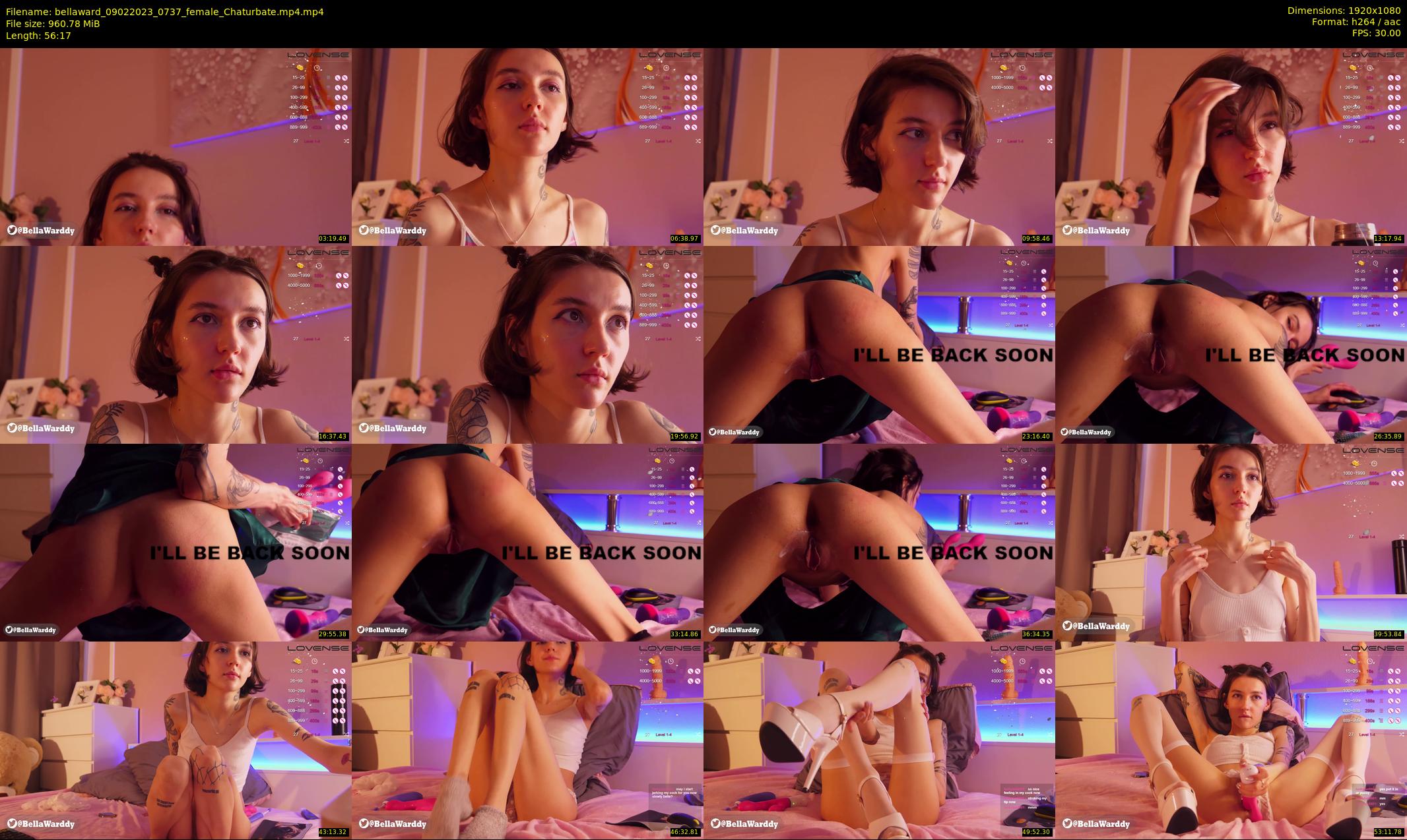 bellaward — 57 minute Chaturbate female cam show recording, 1080p, Feb 9, 2023