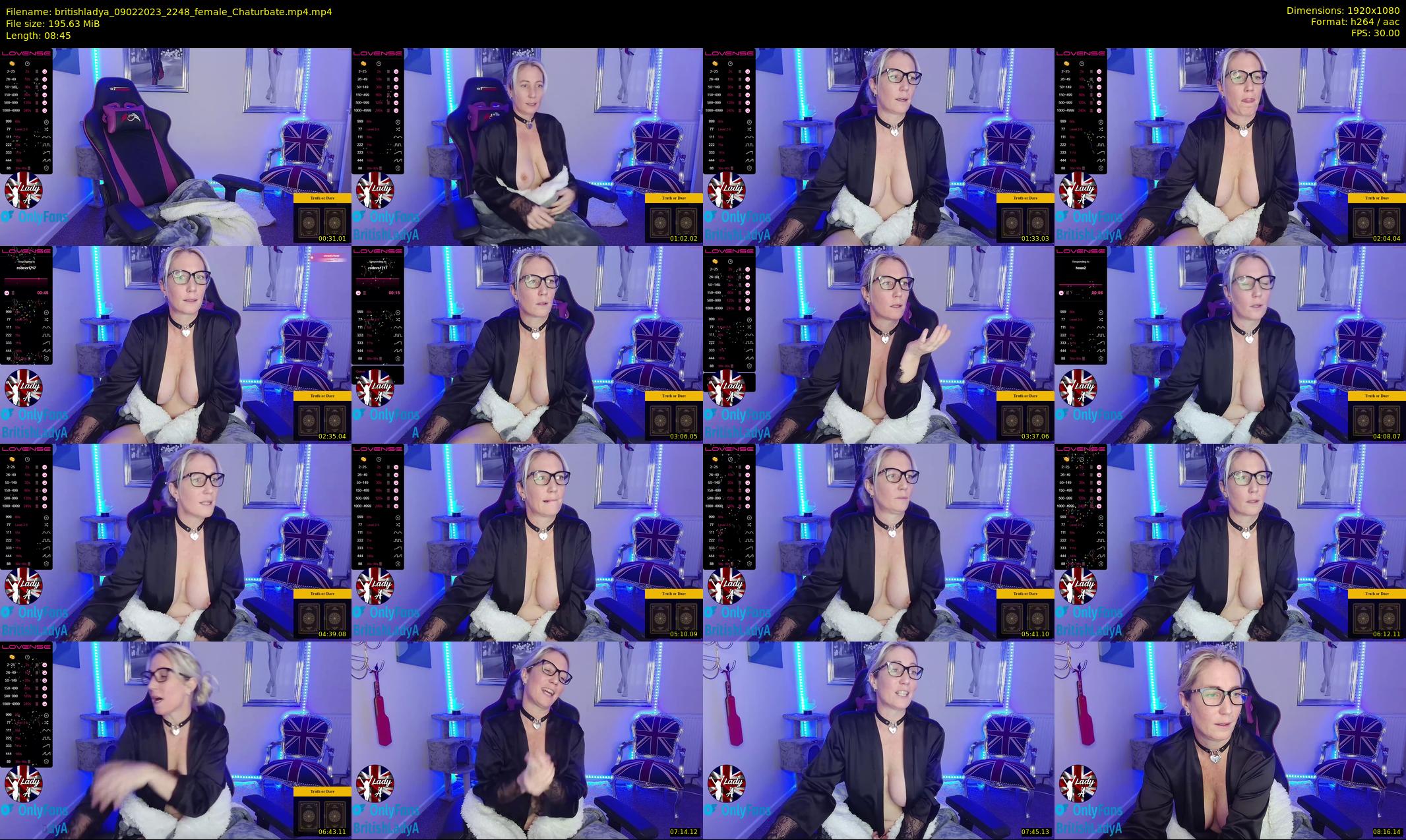 britishladya — 9 minute Chaturbate female cam show recording, 1080p, Feb 9, 2023