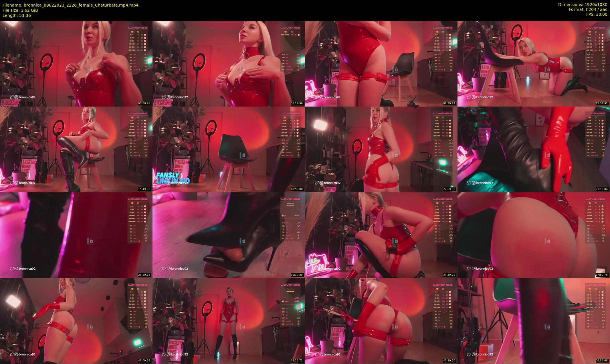 bronnica — 54 minute Chaturbate female cam show recording, 1080p, Feb 9, 2023