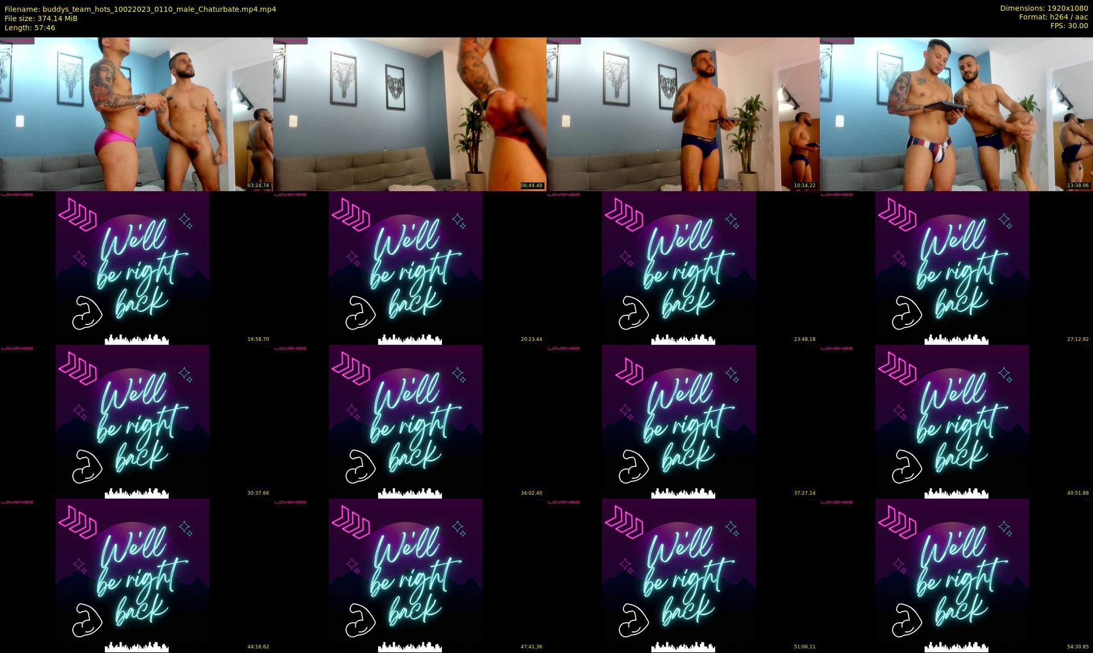 buddys_team_hots — 58 minute Chaturbate couple cam show recording, 1080p, Feb 10, 2023