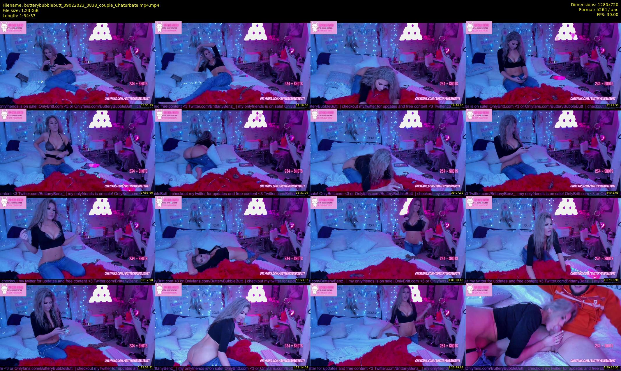 butterybubblebutt — 95 minute Chaturbate couple cam show recording, 720p, Feb 9, 2023