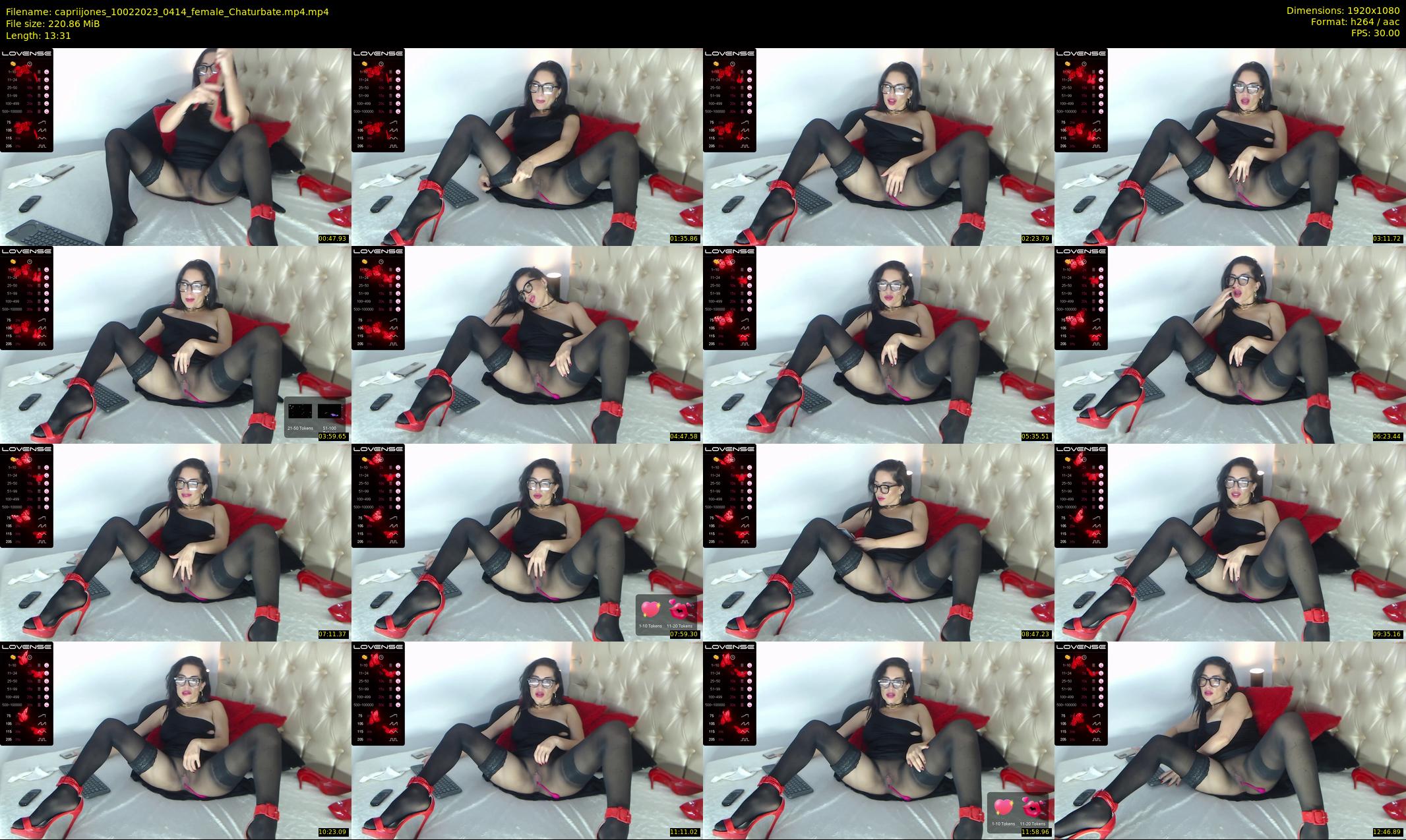 capriijones — 14 minute Chaturbate female cam show recording, 1080p, Feb 10, 2023