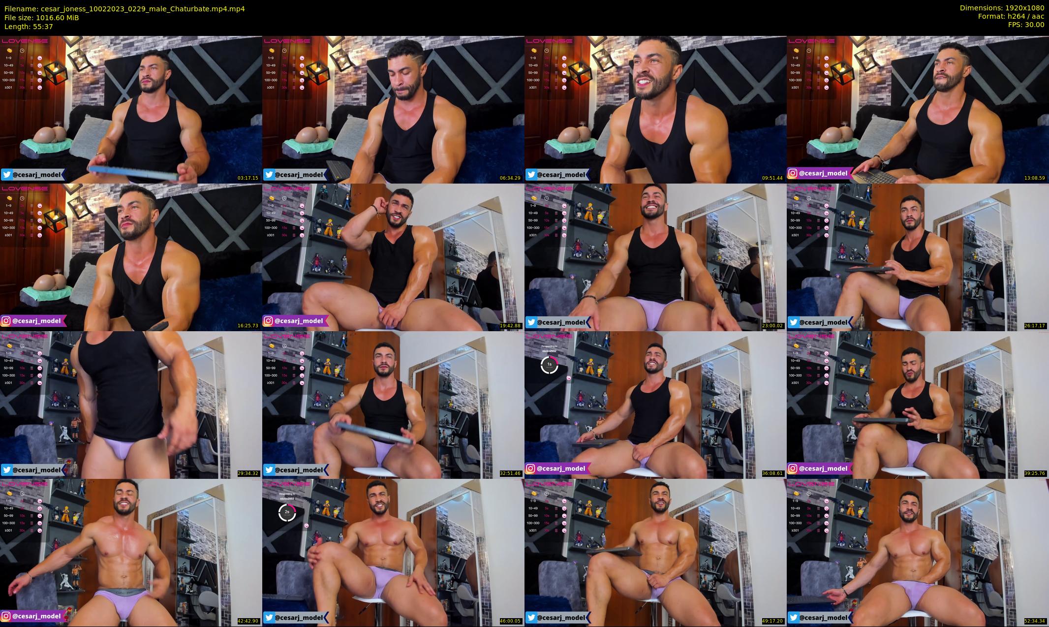 cesar_joness — 56 minute Chaturbate male cam show recording, 1080p, Feb 10, 2023