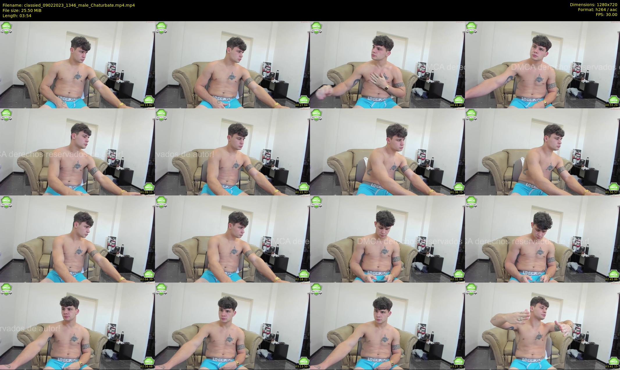 classied — 4 minute Chaturbate male cam show recording, 720p, Feb 9, 2023