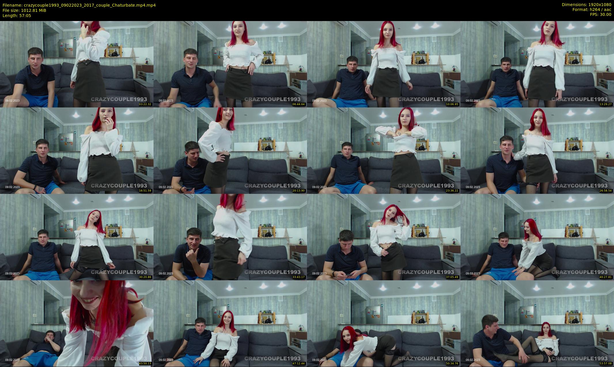 crazycouple1993 — 58 minute Chaturbate couple cam show recording, 1080p, Feb 9, 2023