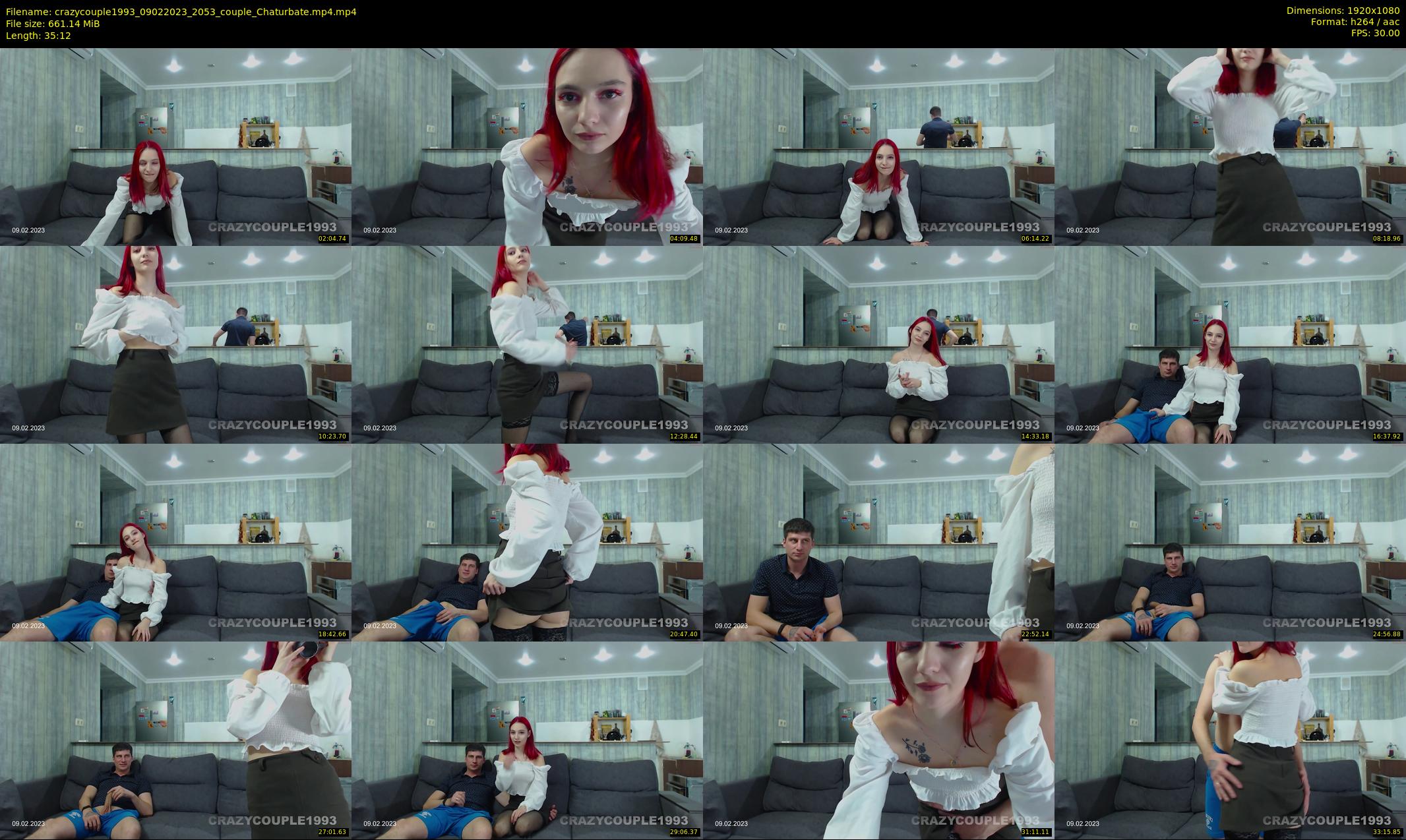 crazycouple1993 — 36 minute Chaturbate couple cam show recording, 1080p, Feb 9, 2023
