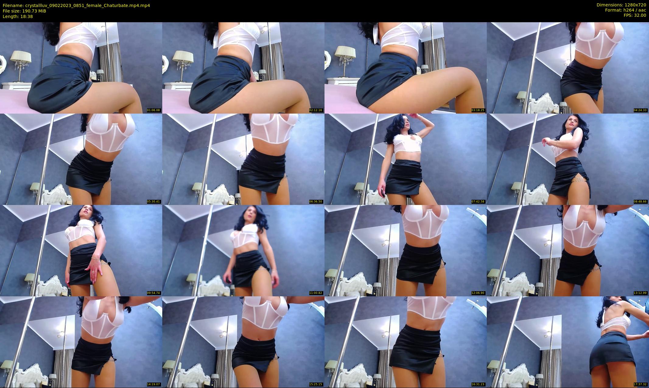 crystallluv — 19 minute Chaturbate female cam show recording, 720p, Feb 9, 2023