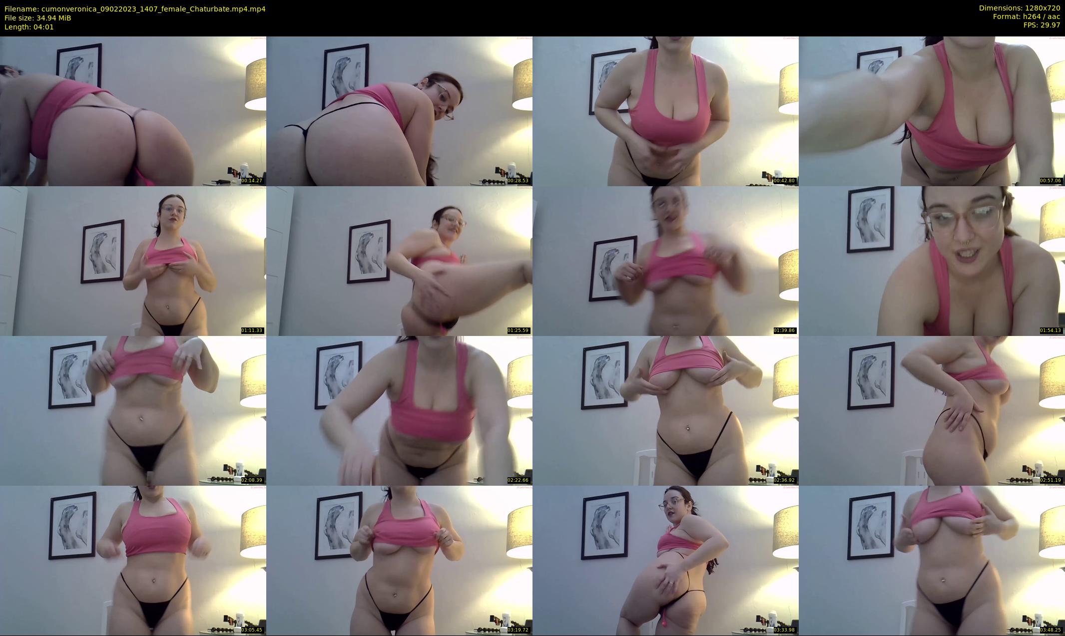 cumonveronica — 5 minute Chaturbate female cam show recording, 720p, Feb 9, 2023