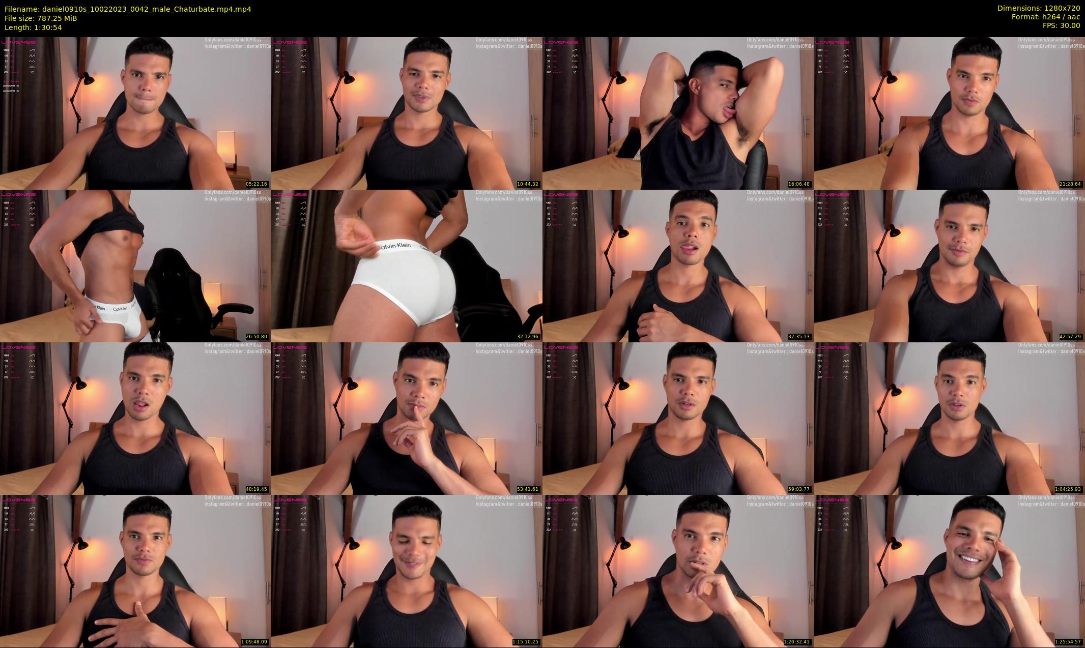 daniel0910s — 91 minute Chaturbate male cam show recording, 720p, Feb 10, 2023