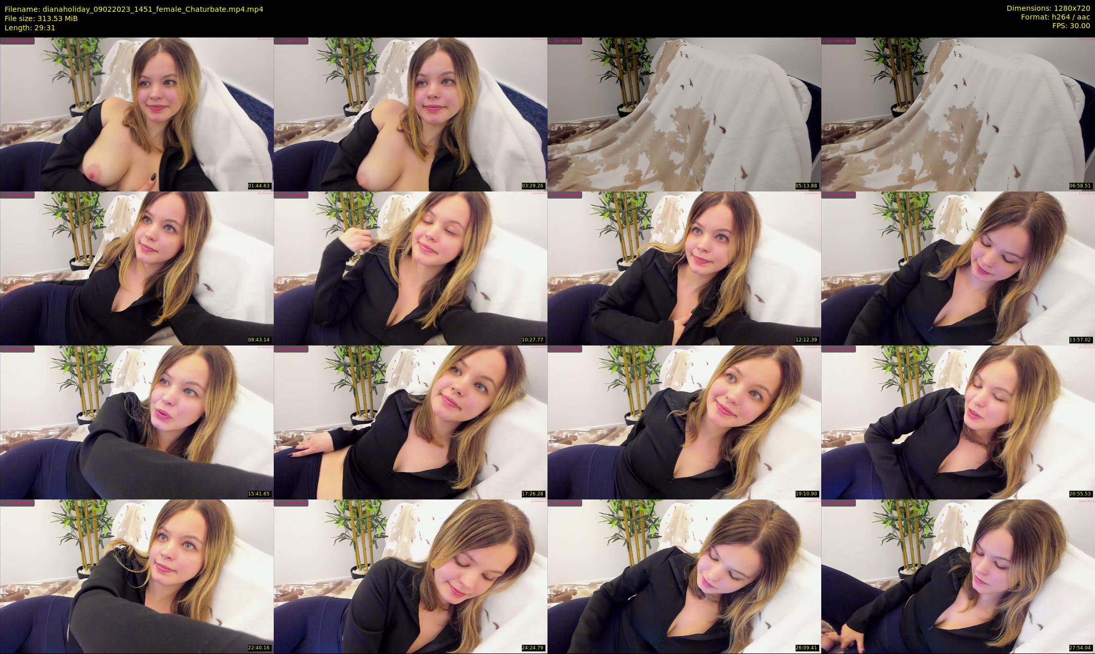 dianaholiday — 30 minute Chaturbate female cam show recording, 720p, Feb 9, 2023