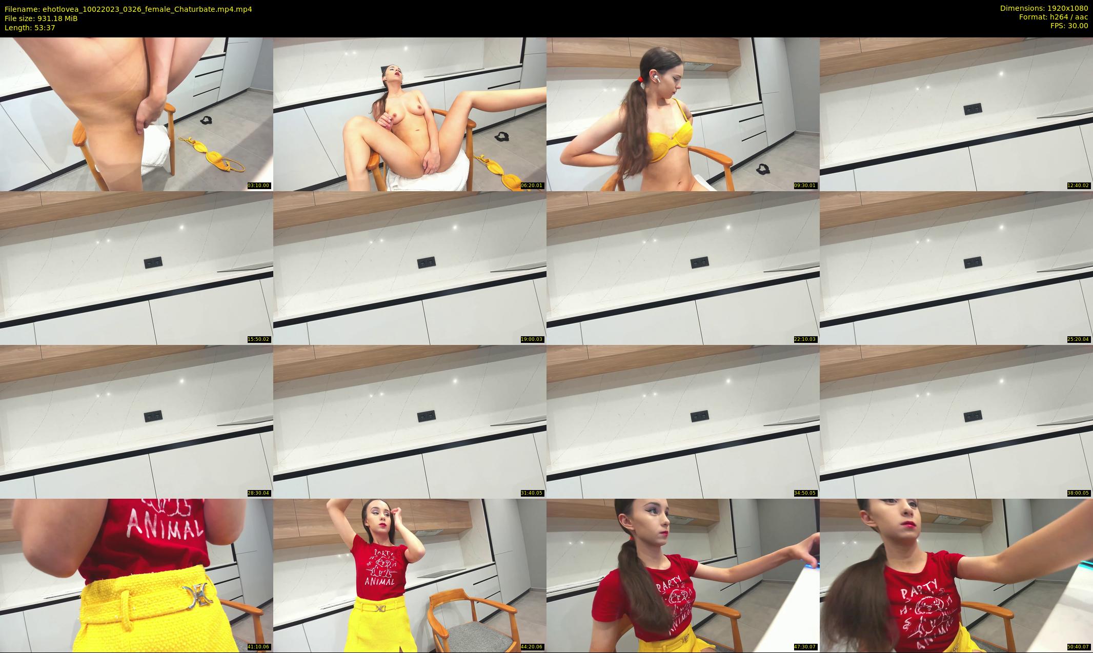 ehotlovea — 54 minute Chaturbate female cam show recording, 1080p, Feb 10, 2023