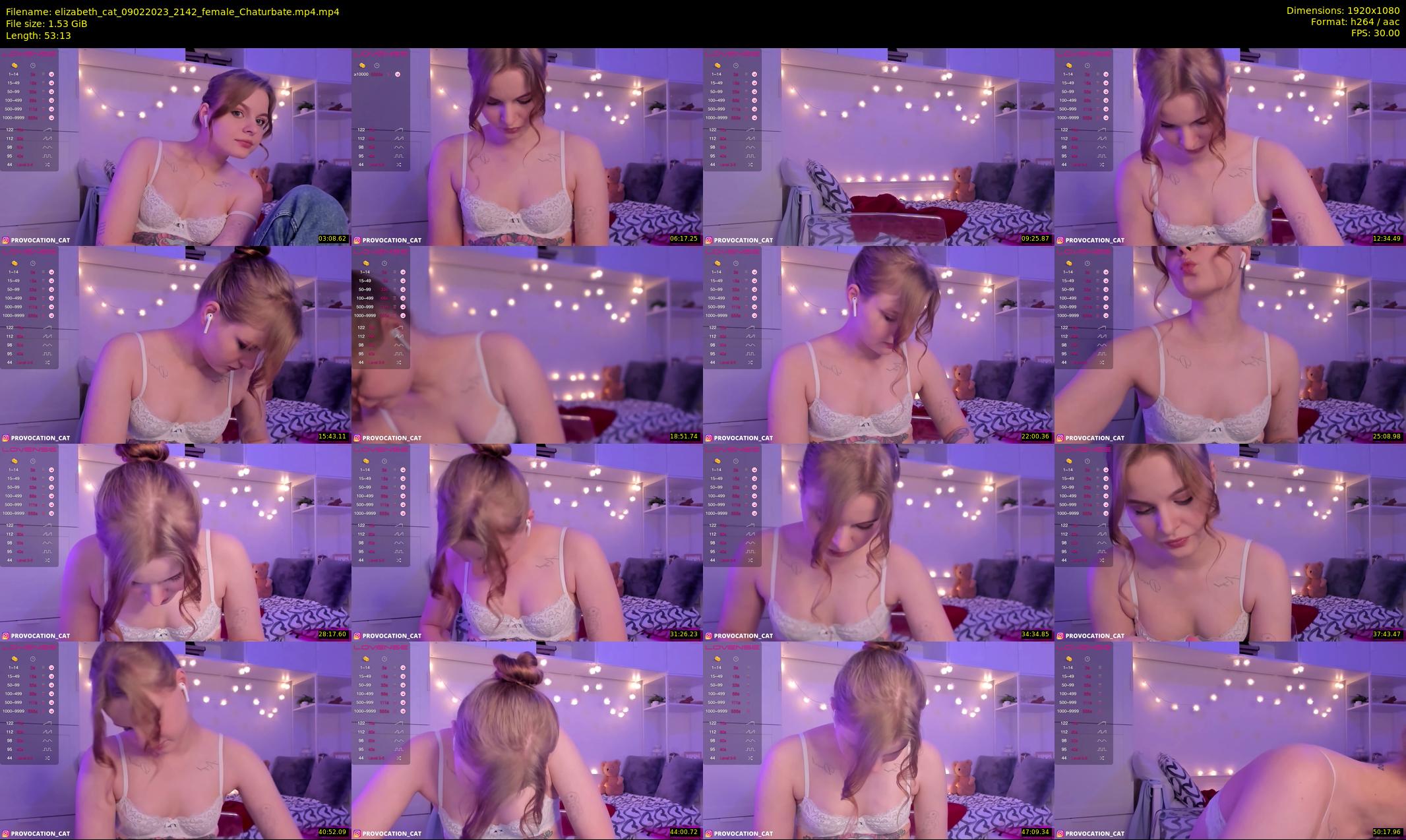 elizabeth_cat — 54 minute Chaturbate female cam show recording, 1080p, Feb 9, 2023