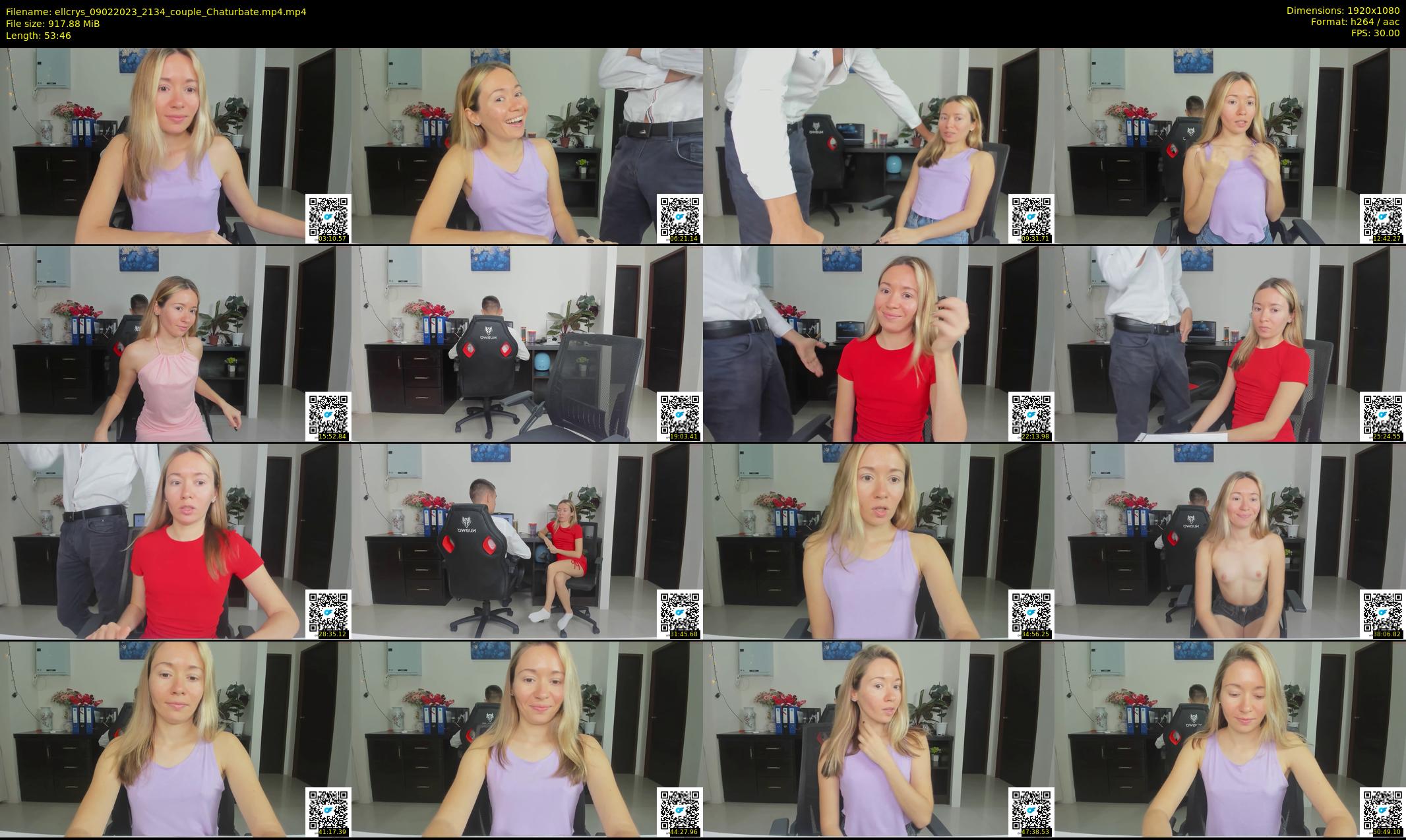 ellcrys — 54 minute Chaturbate couple cam show recording, 1080p, Feb 9, 2023