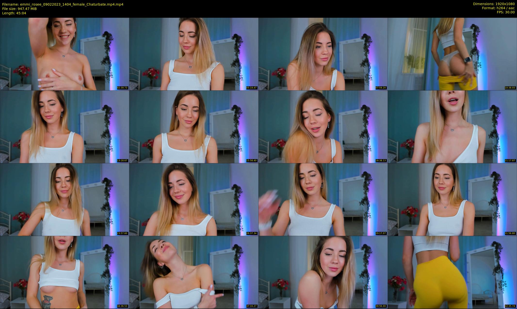emmi_rosee — 46 minute Chaturbate female cam show recording, 1080p, Feb 9, 2023