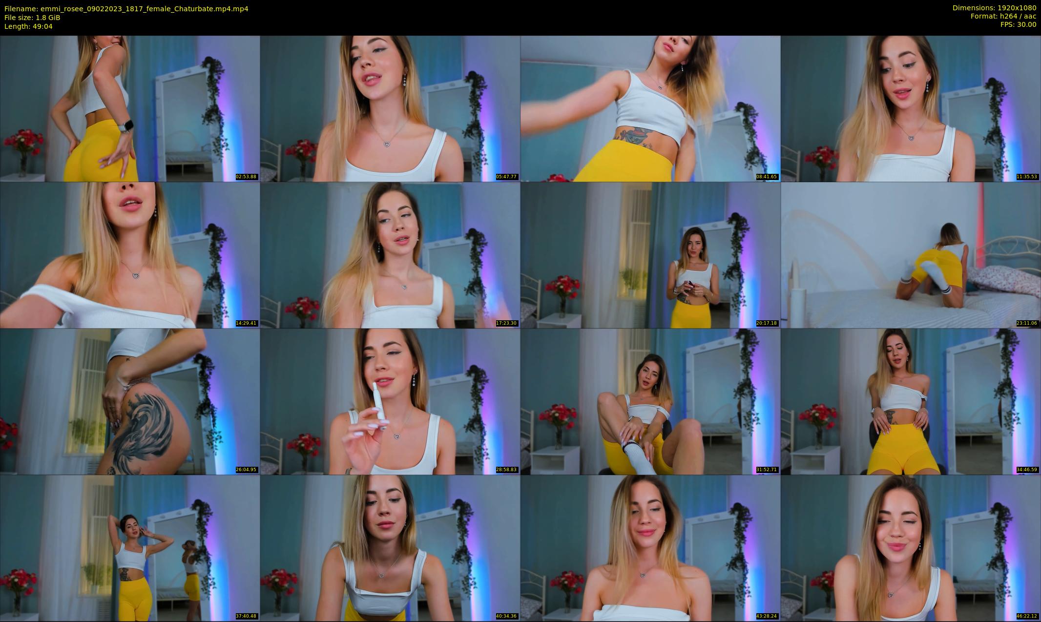 emmi_rosee — 50 minute Chaturbate female cam show recording, 1080p, Feb 9, 2023