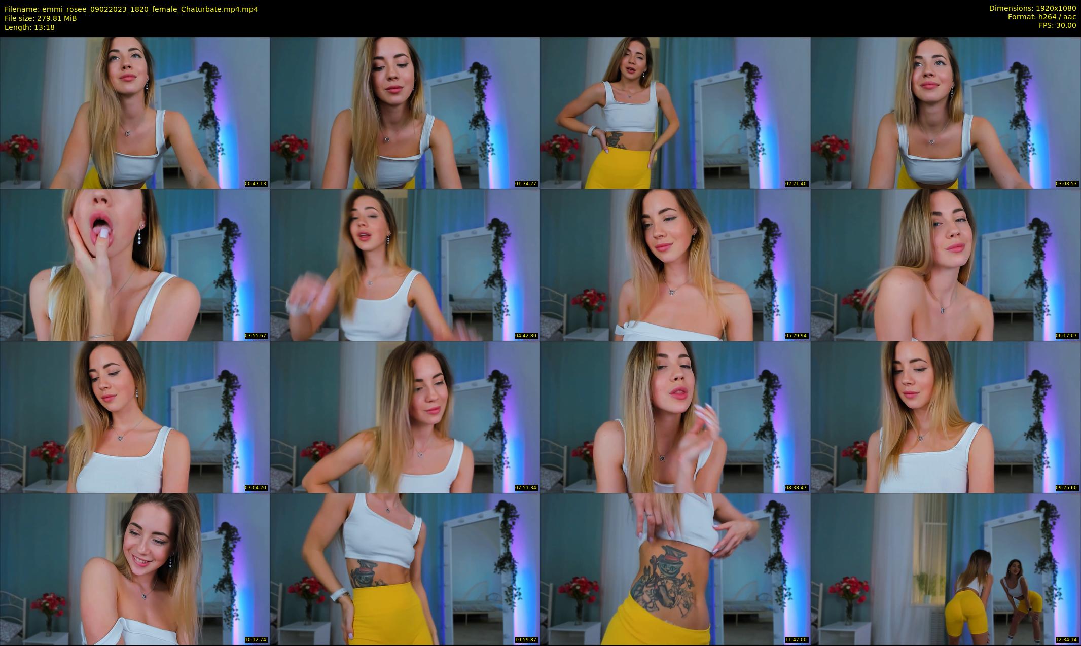emmi_rosee — 14 minute Chaturbate female cam show recording, 1080p, Feb 9, 2023