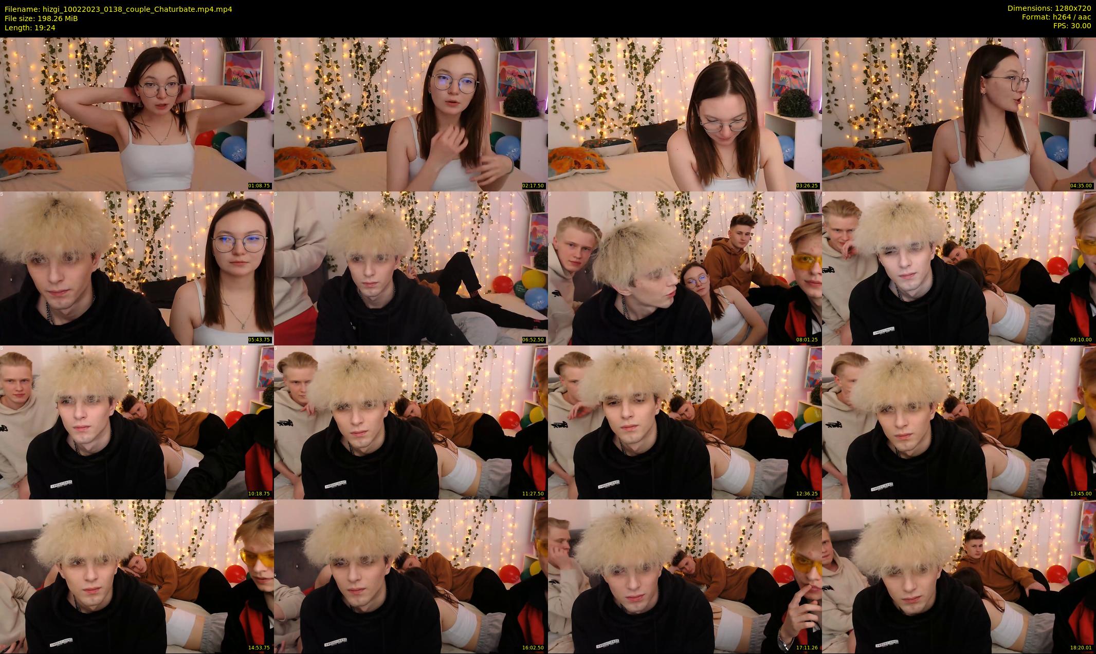 hizgi — 20 minute Chaturbate couple cam show recording, 720p, Feb 10, 2023