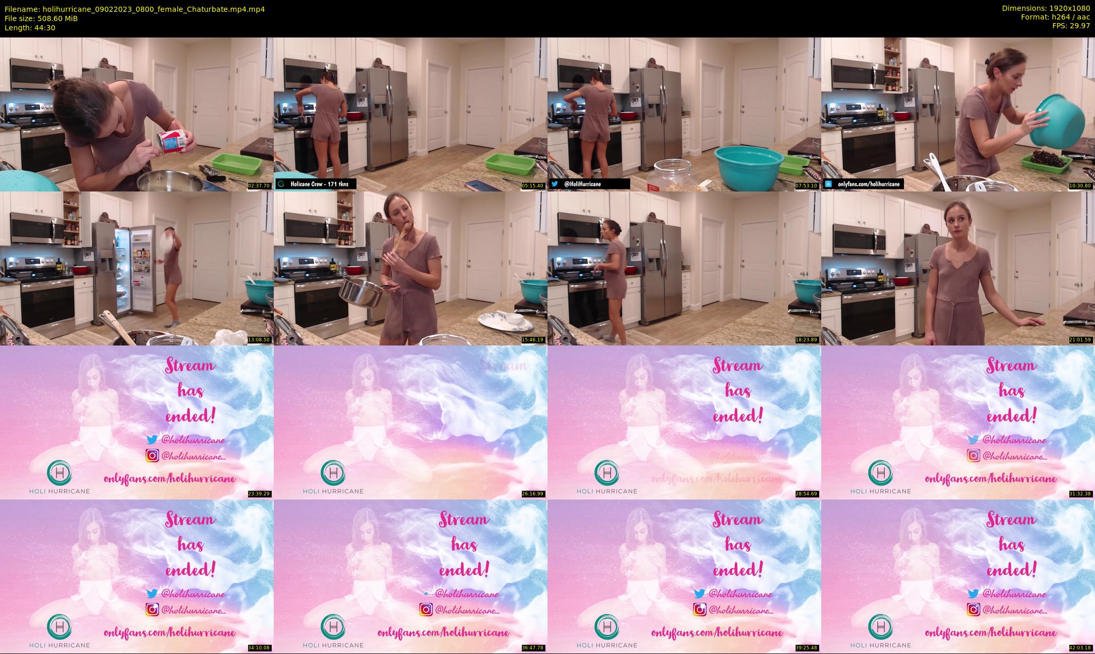holihurricane — 45 minute Chaturbate female cam show recording, 1080p, Feb 9, 2023