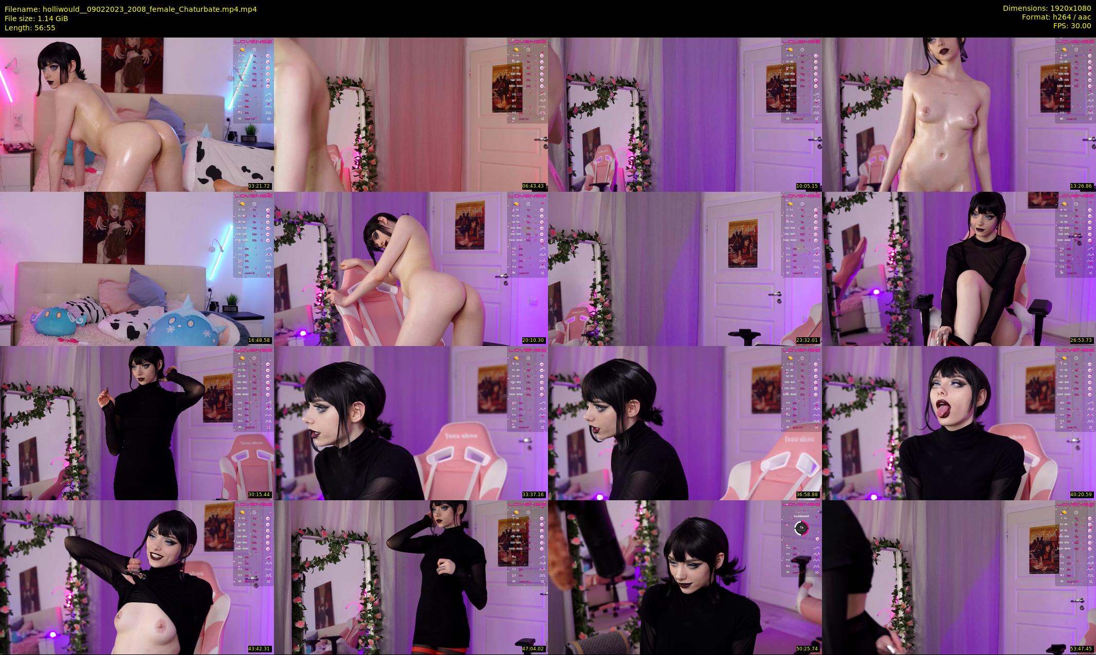 holliwould_ — 57 minute Chaturbate female cam show recording, 1080p, Feb 9, 2023