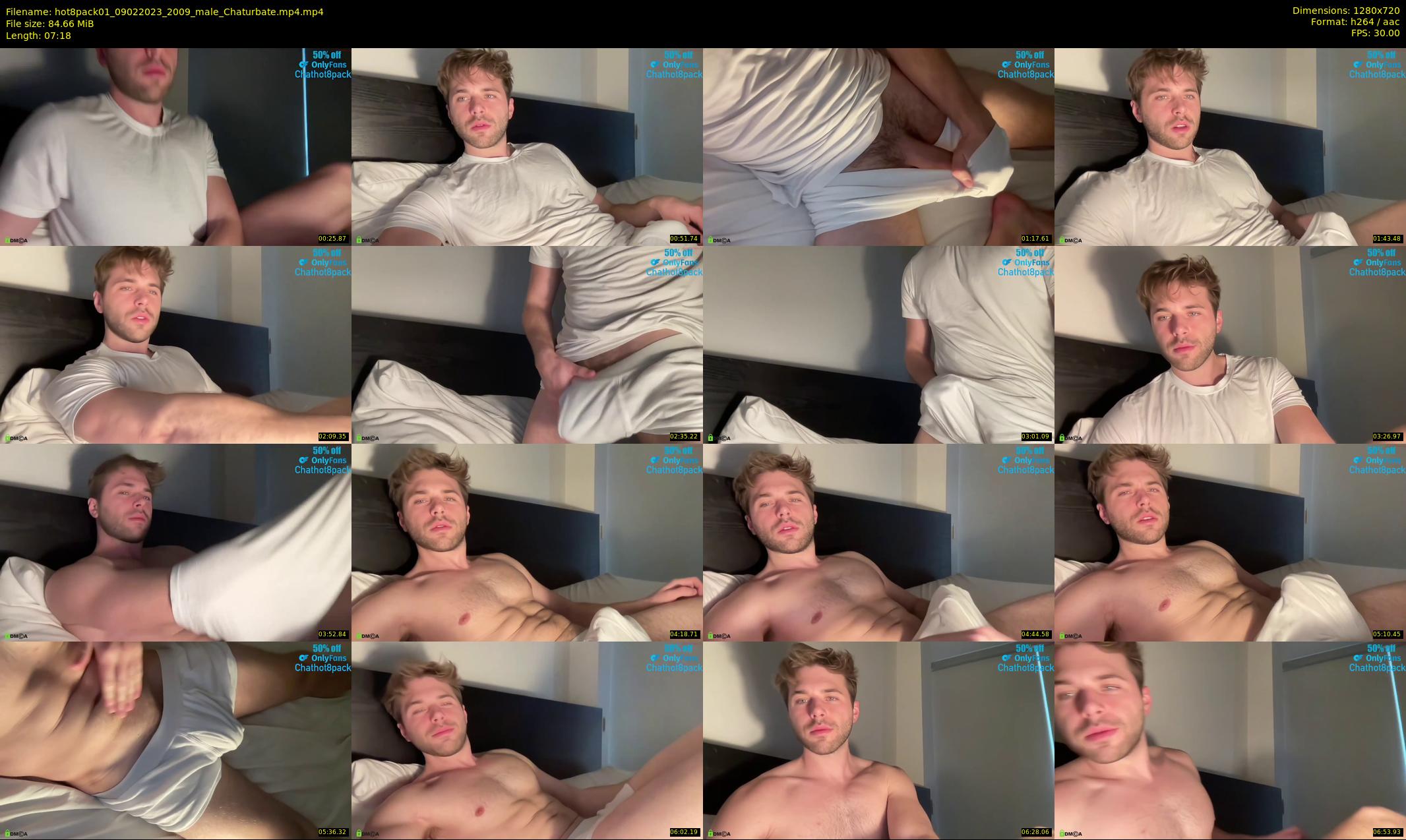 hot8pack01 — 8 minute Chaturbate male cam show recording, 720p, Feb 9, 2023