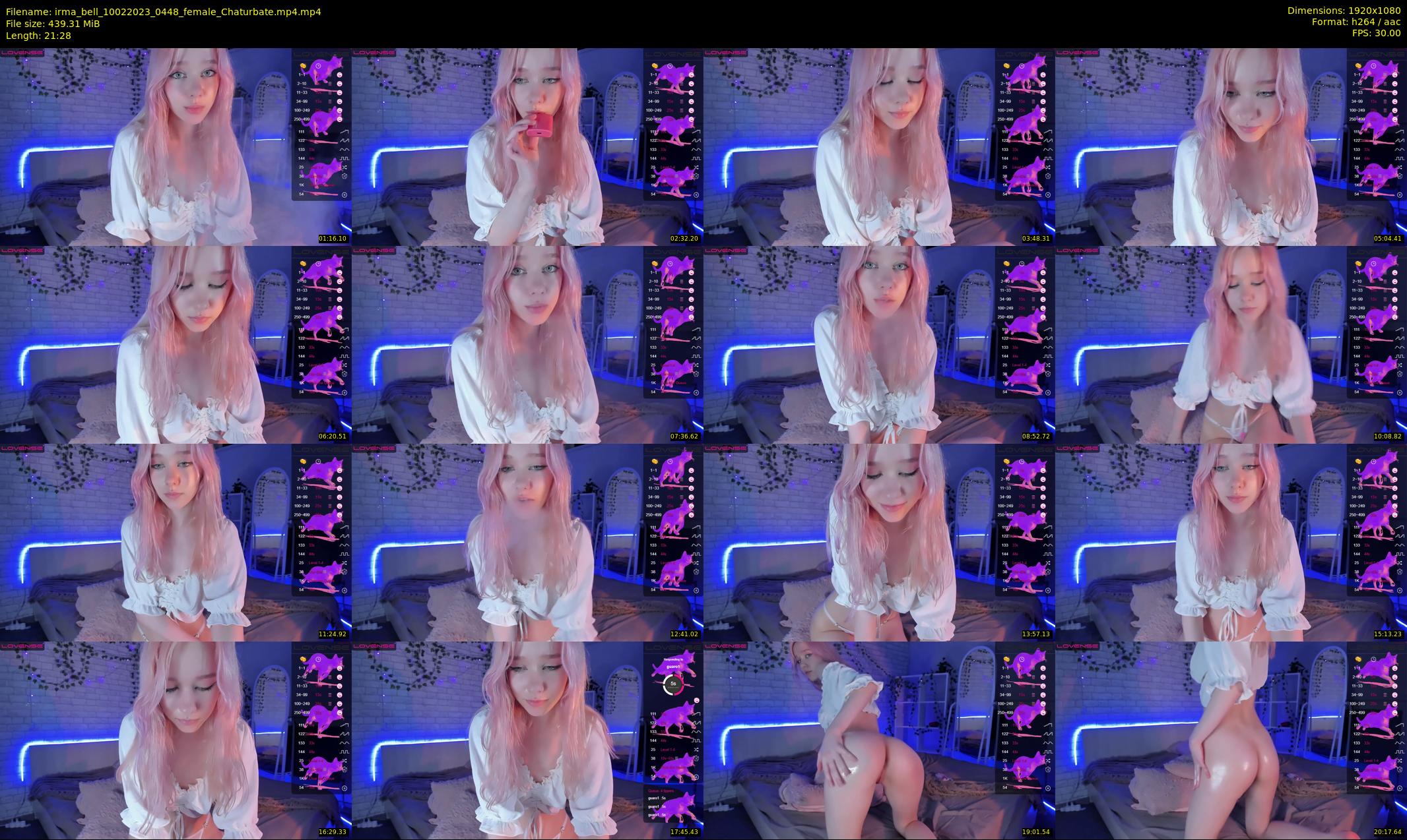 irma_bell — 22 minute Chaturbate female cam show recording, 1080p, Feb 10, 2023