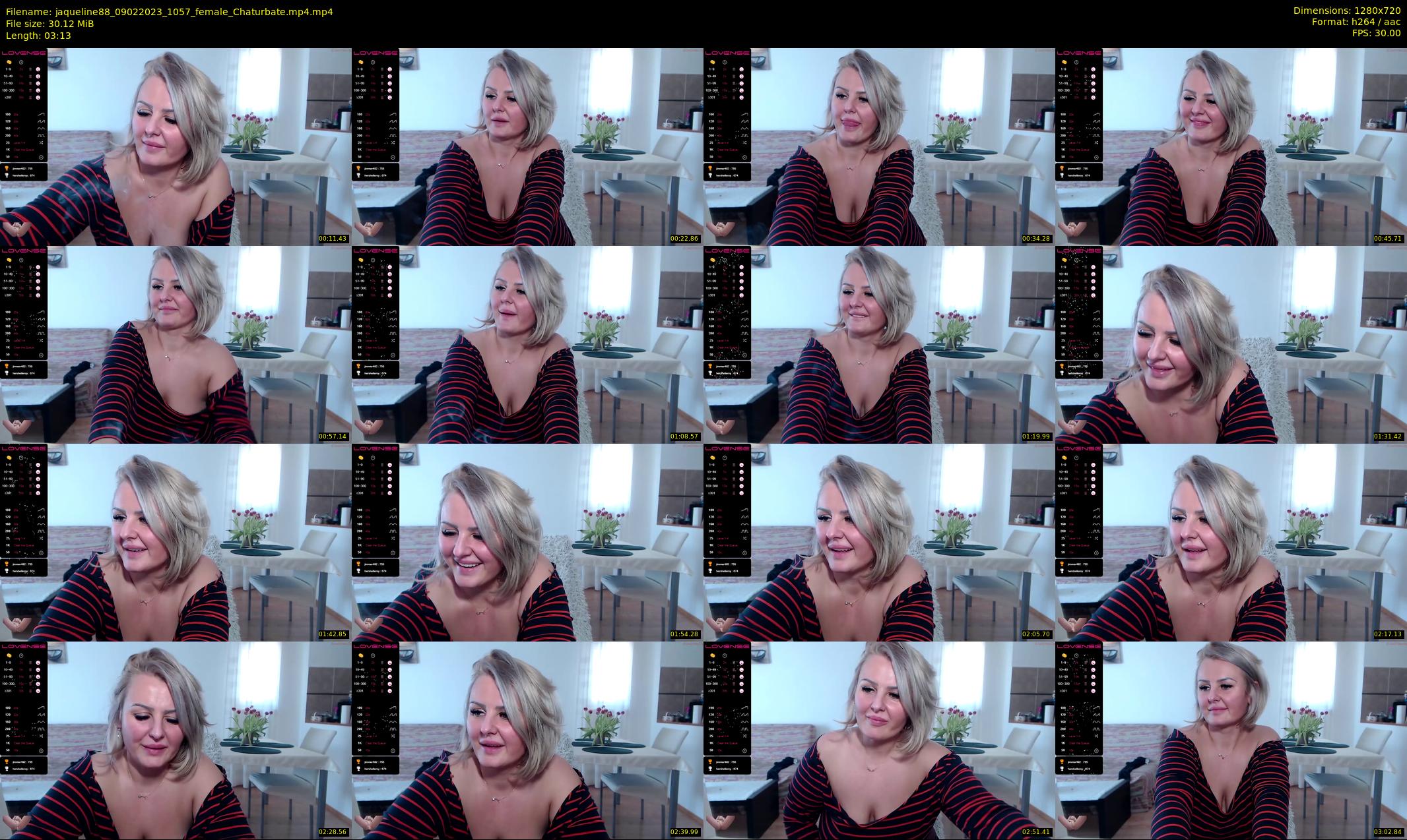jaqueline88 — 4 minute Chaturbate female cam show recording, 720p, Feb 9, 2023