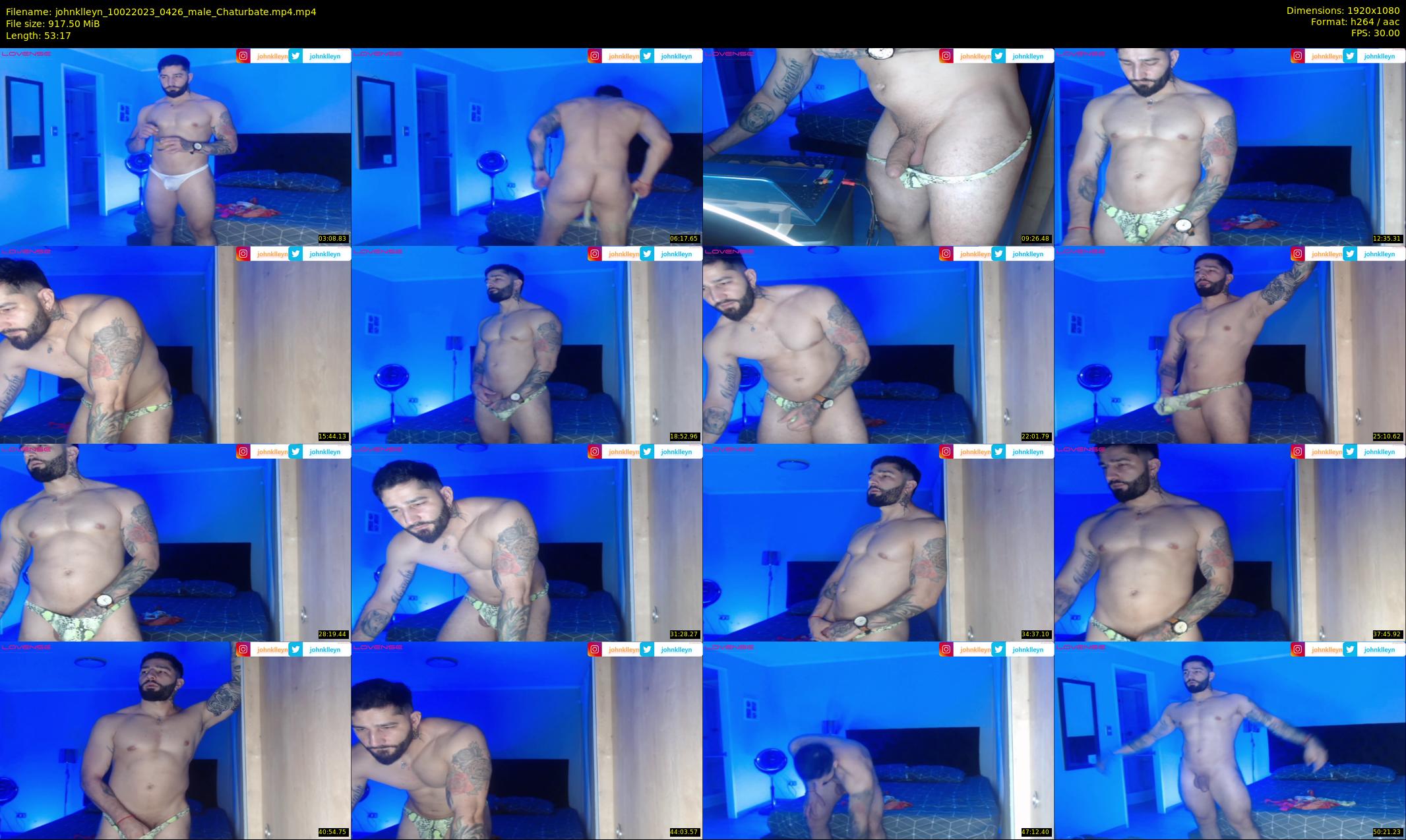 johnklleyn — 54 minute Chaturbate male cam show recording, 1080p, Feb 10, 2023