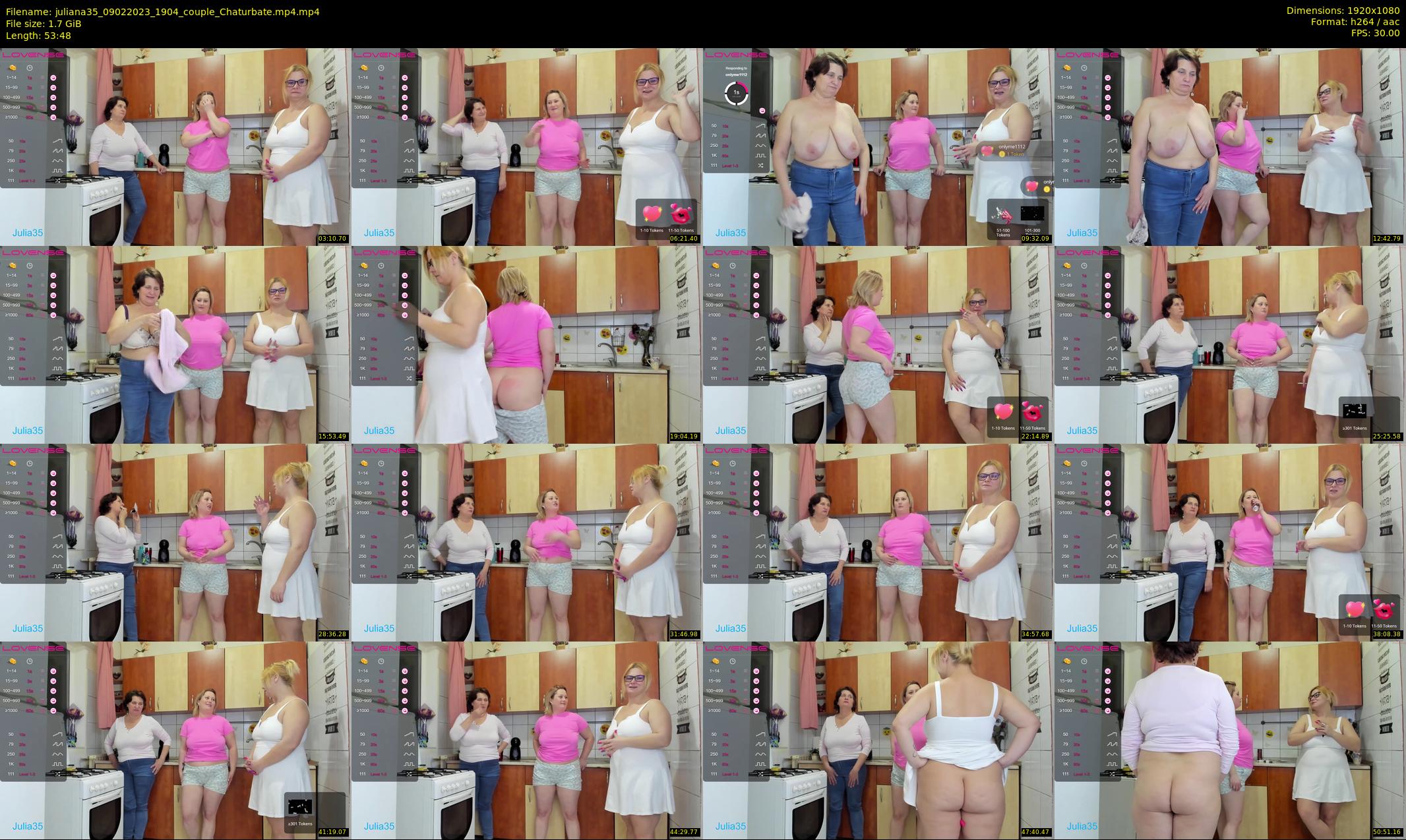 juliana35 — 54 minute Chaturbate couple cam show recording, 1080p, Feb 9, 2023