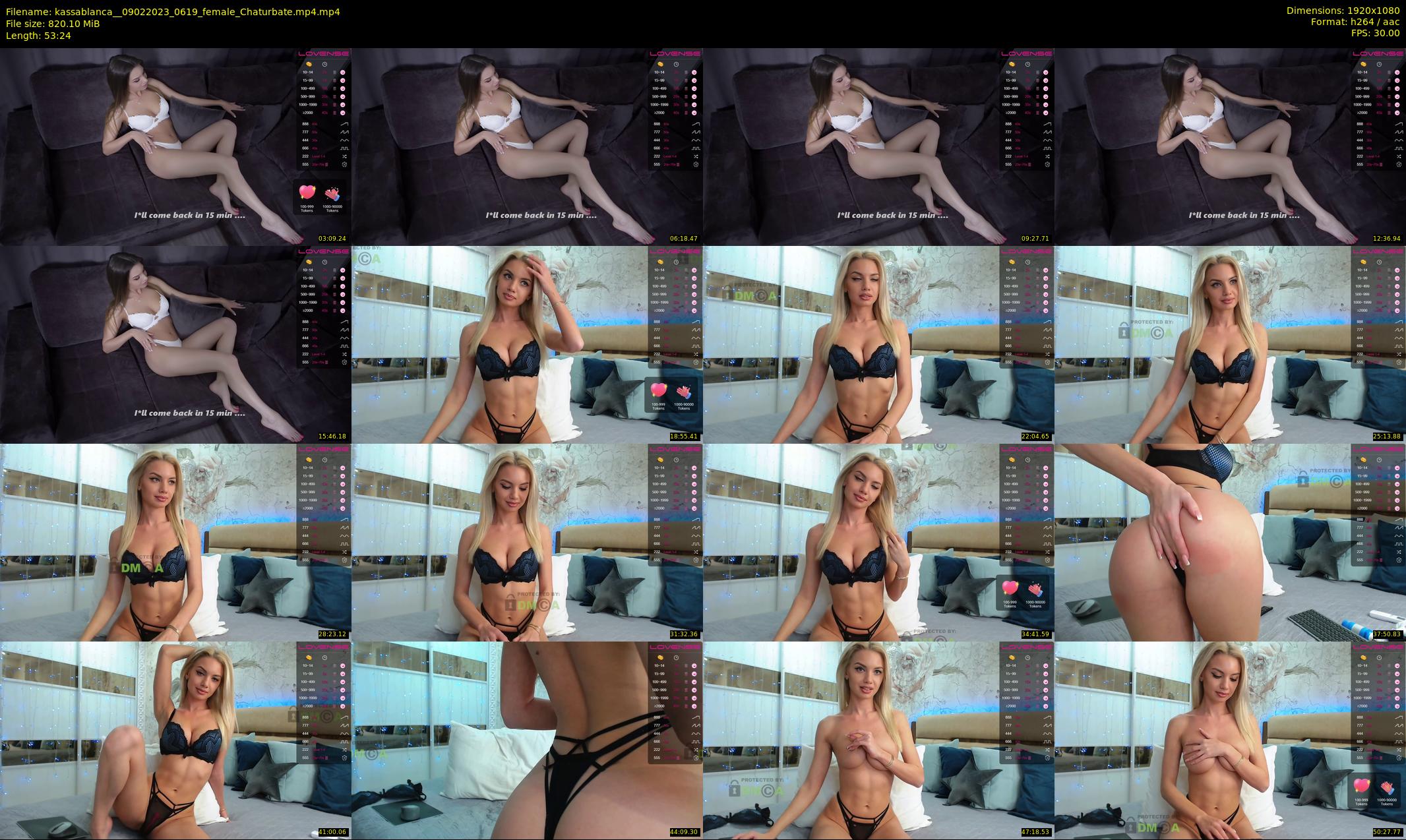 kassablanca_ — 54 minute Chaturbate female cam show recording, 1080p, Feb 9, 2023