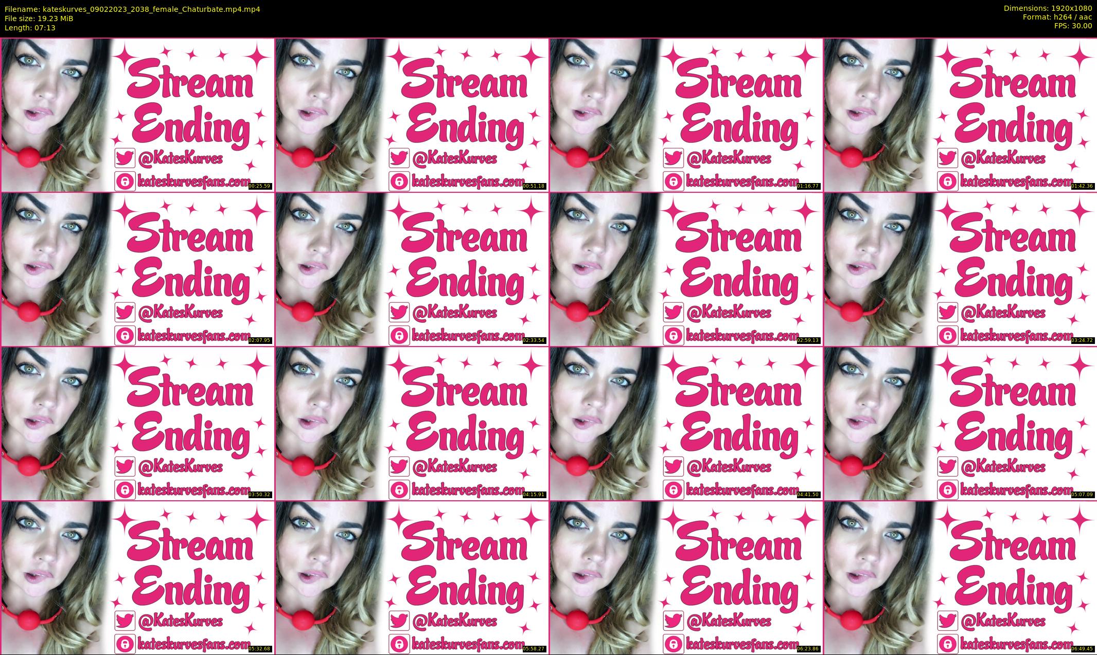 kateskurves — 8 minute Chaturbate female cam show recording, 1080p, Feb 9, 2023