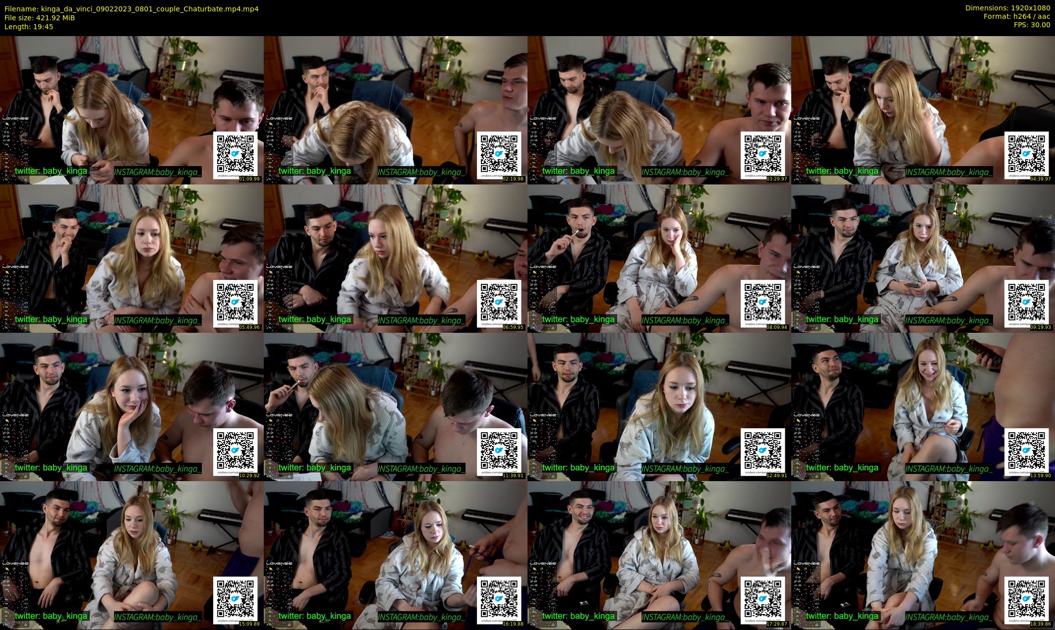 kinga_da_vinci — 20 minute Chaturbate couple cam show recording, 1080p, Feb 9, 2023