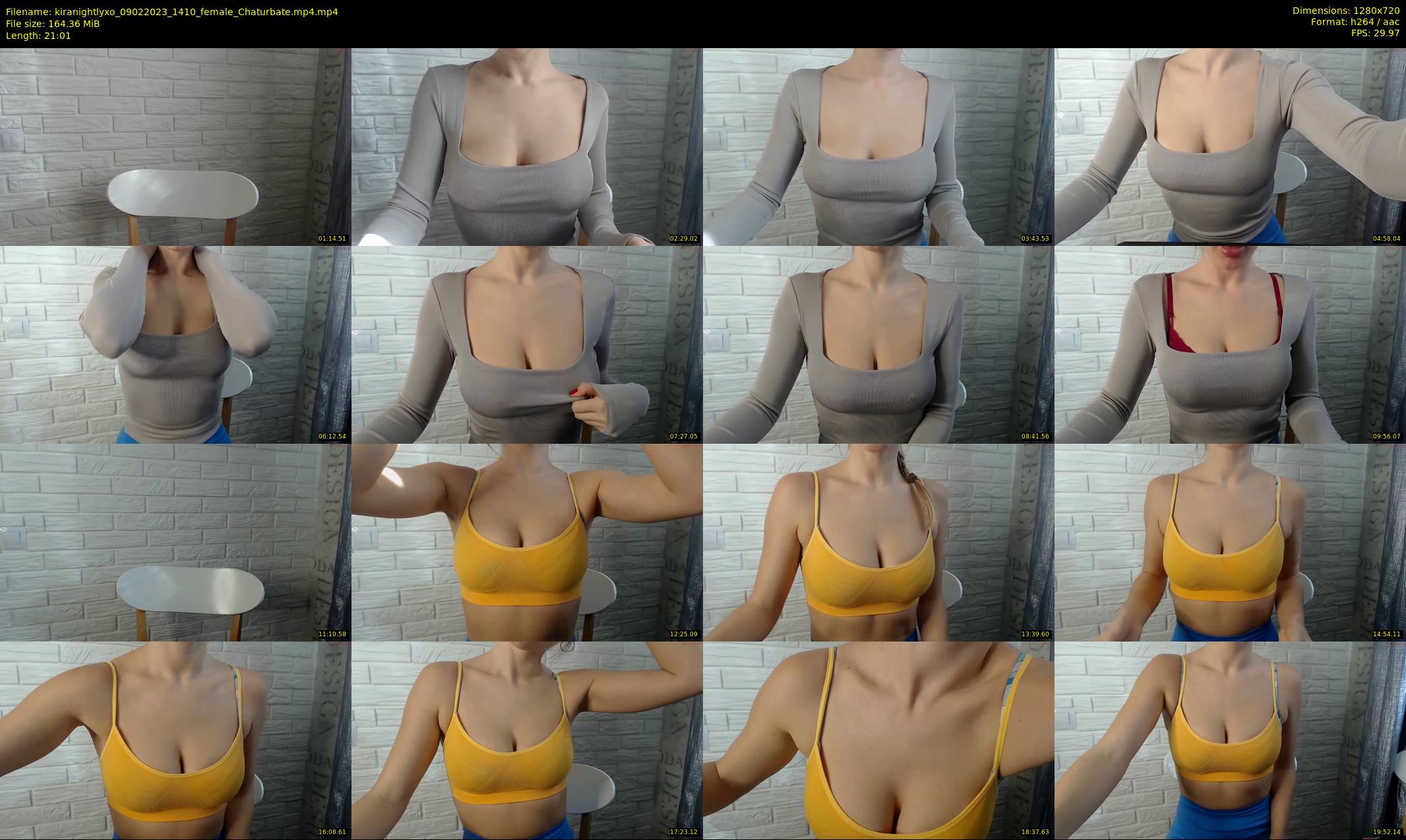 kiranightlyxo — 22 minute Chaturbate female cam show recording, 720p, Feb 9, 2023