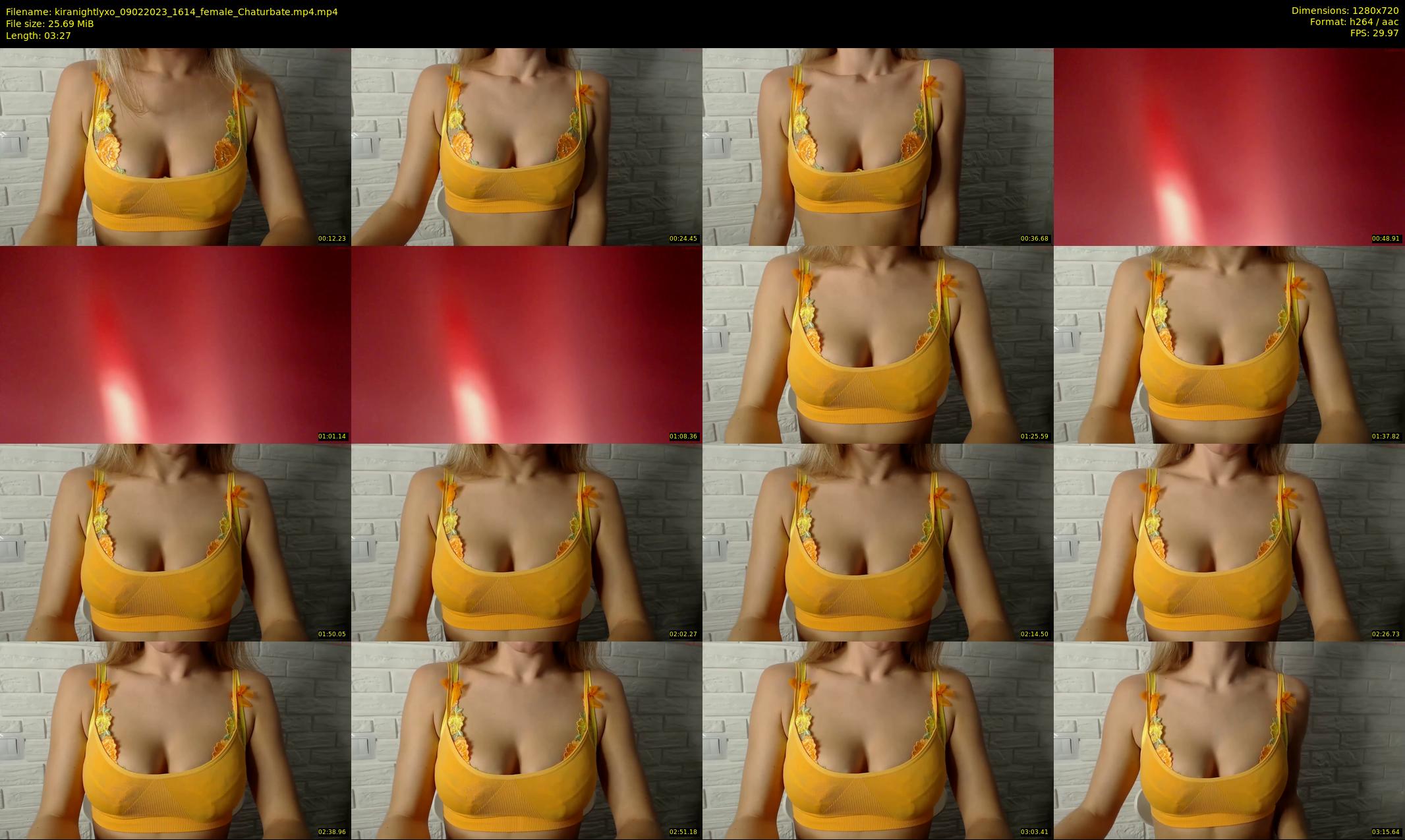 kiranightlyxo — 4 minute Chaturbate female cam show recording, 720p, Feb 9, 2023