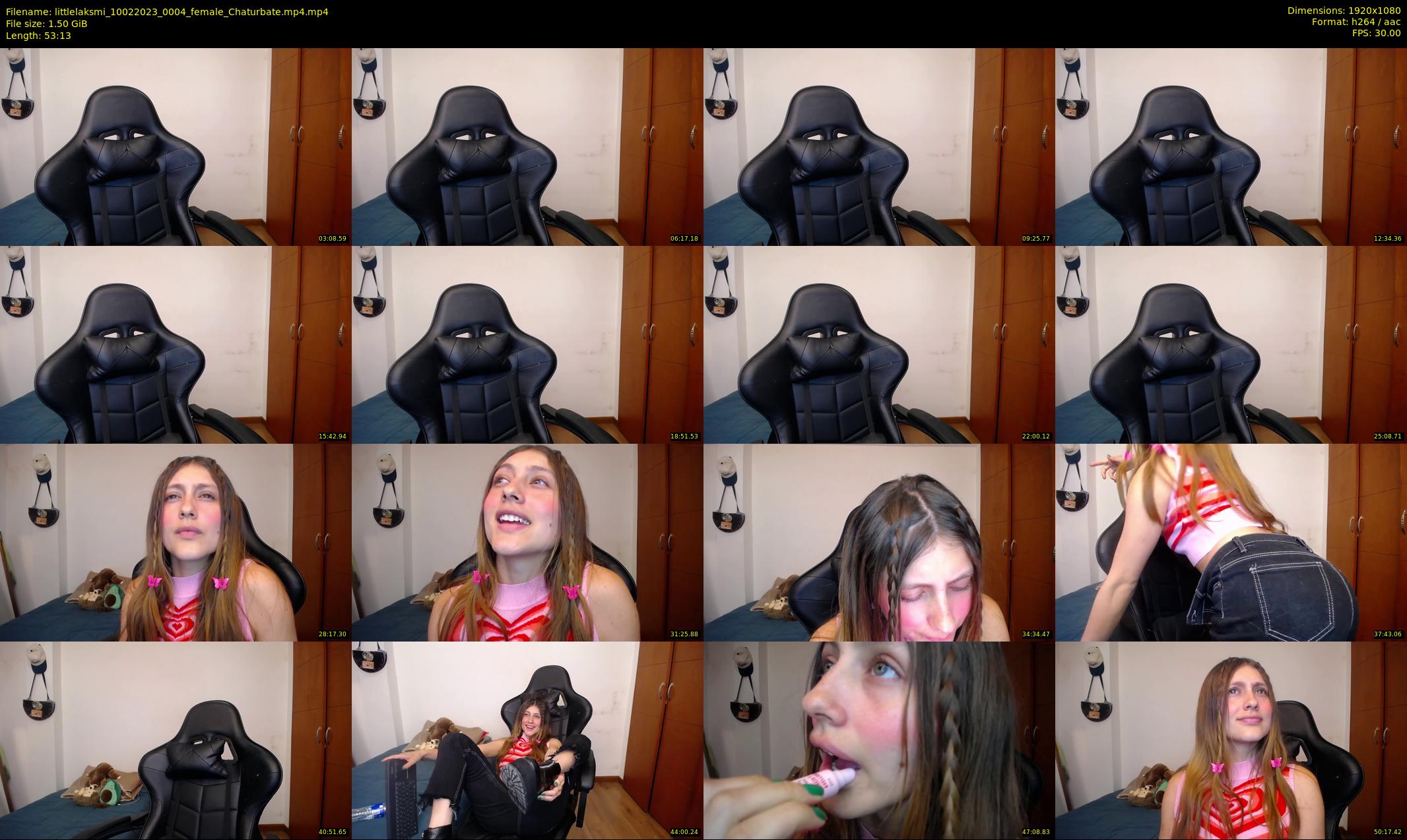 littlelaksmi — 54 minute Chaturbate female cam show recording, 1080p, Feb 10, 2023