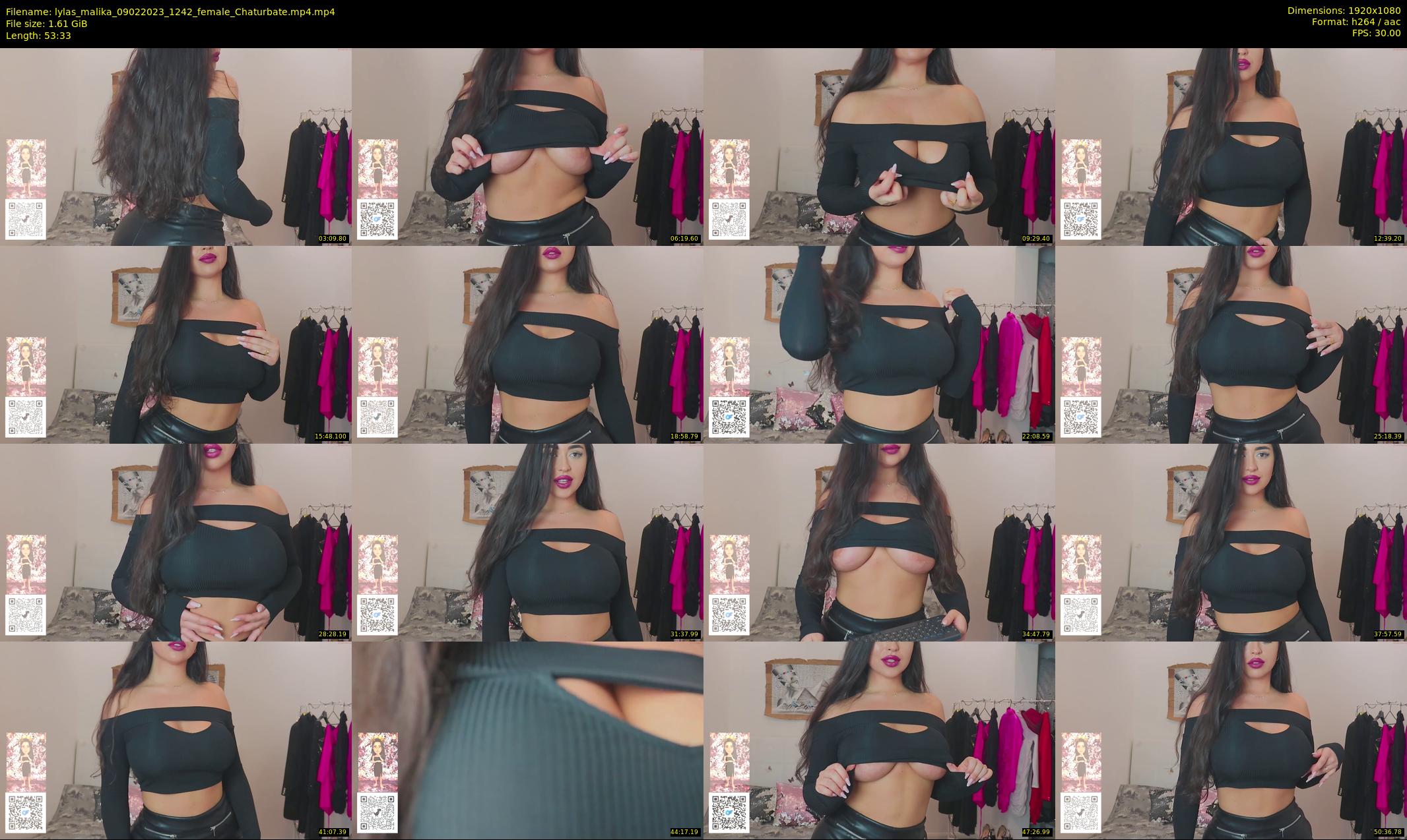 lylas_malika — 54 minute Chaturbate female cam show recording, 1080p, Feb 9, 2023