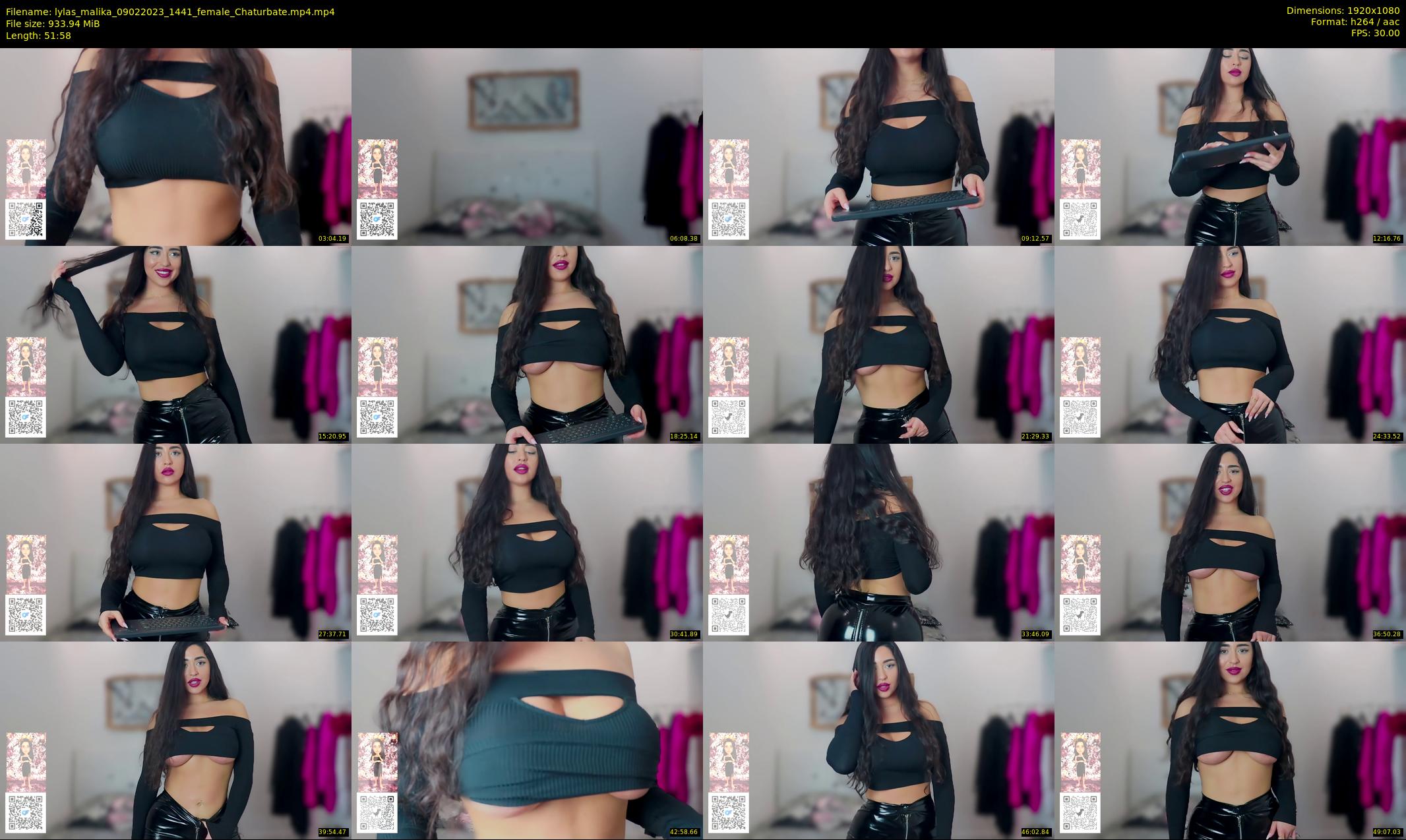 lylas_malika — 52 minute Chaturbate female cam show recording, 1080p, Feb 9, 2023