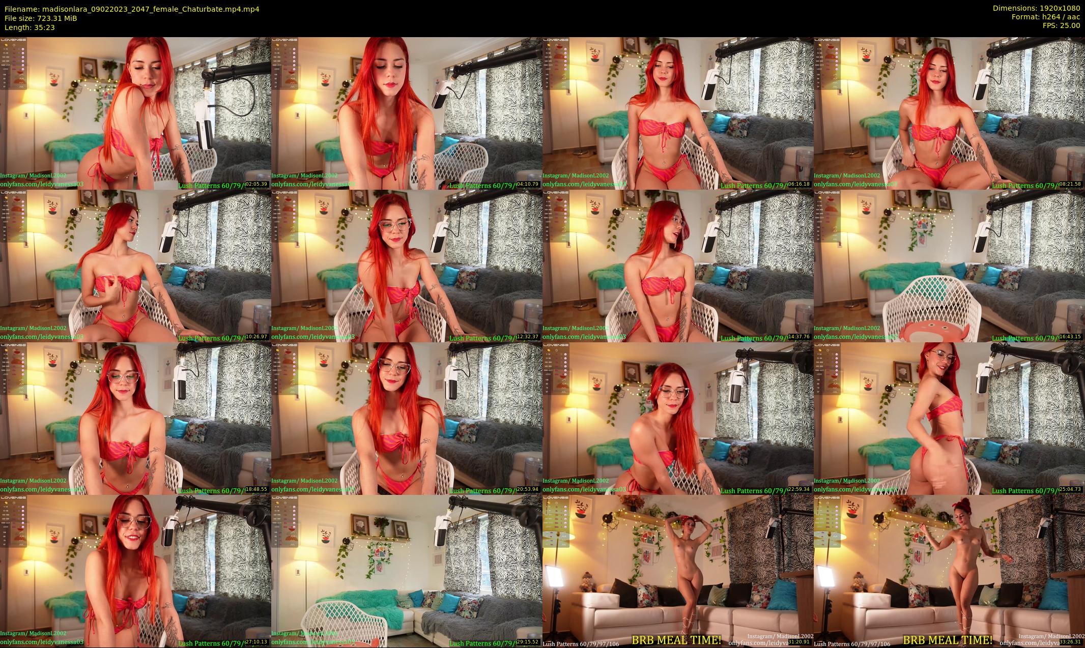 madisonlara — 36 minute Chaturbate female cam show recording, 1080p, Feb 9, 2023