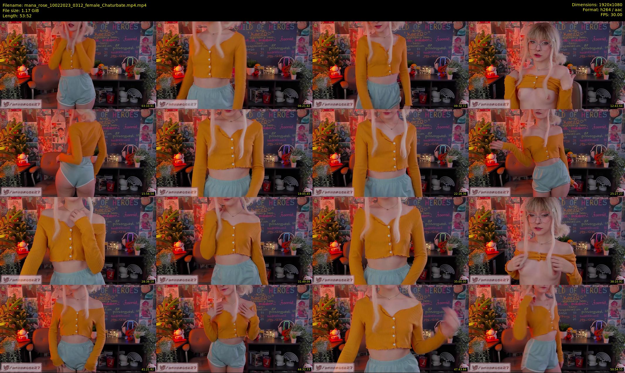 mana_rose — 54 minute Chaturbate female cam show recording, 1080p, Feb 10, 2023