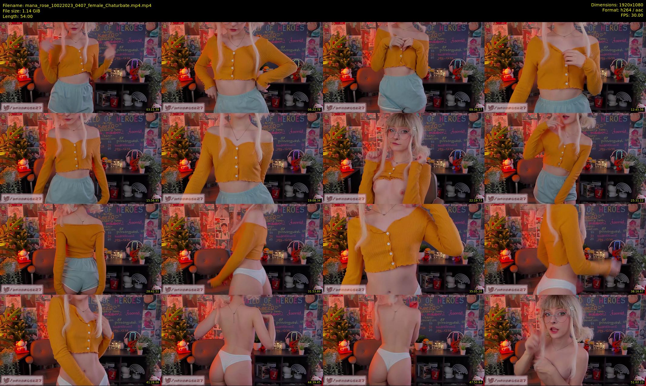 mana_rose — 54 minute Chaturbate female cam show recording, 1080p, Feb 10, 2023