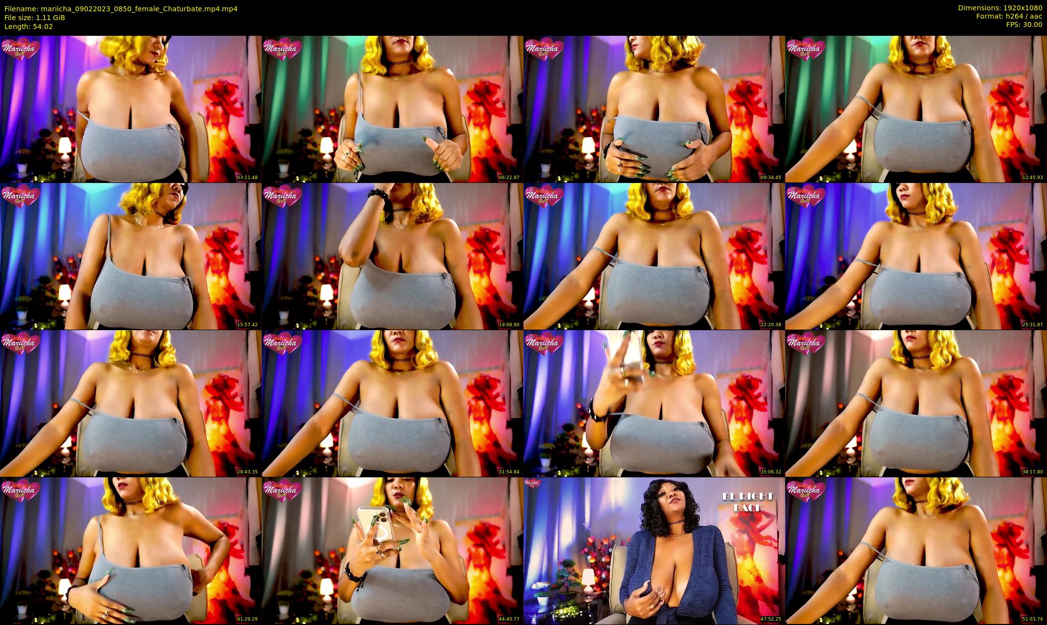mariicha — 55 minute Chaturbate female cam show recording, 1080p, Feb 9, 2023