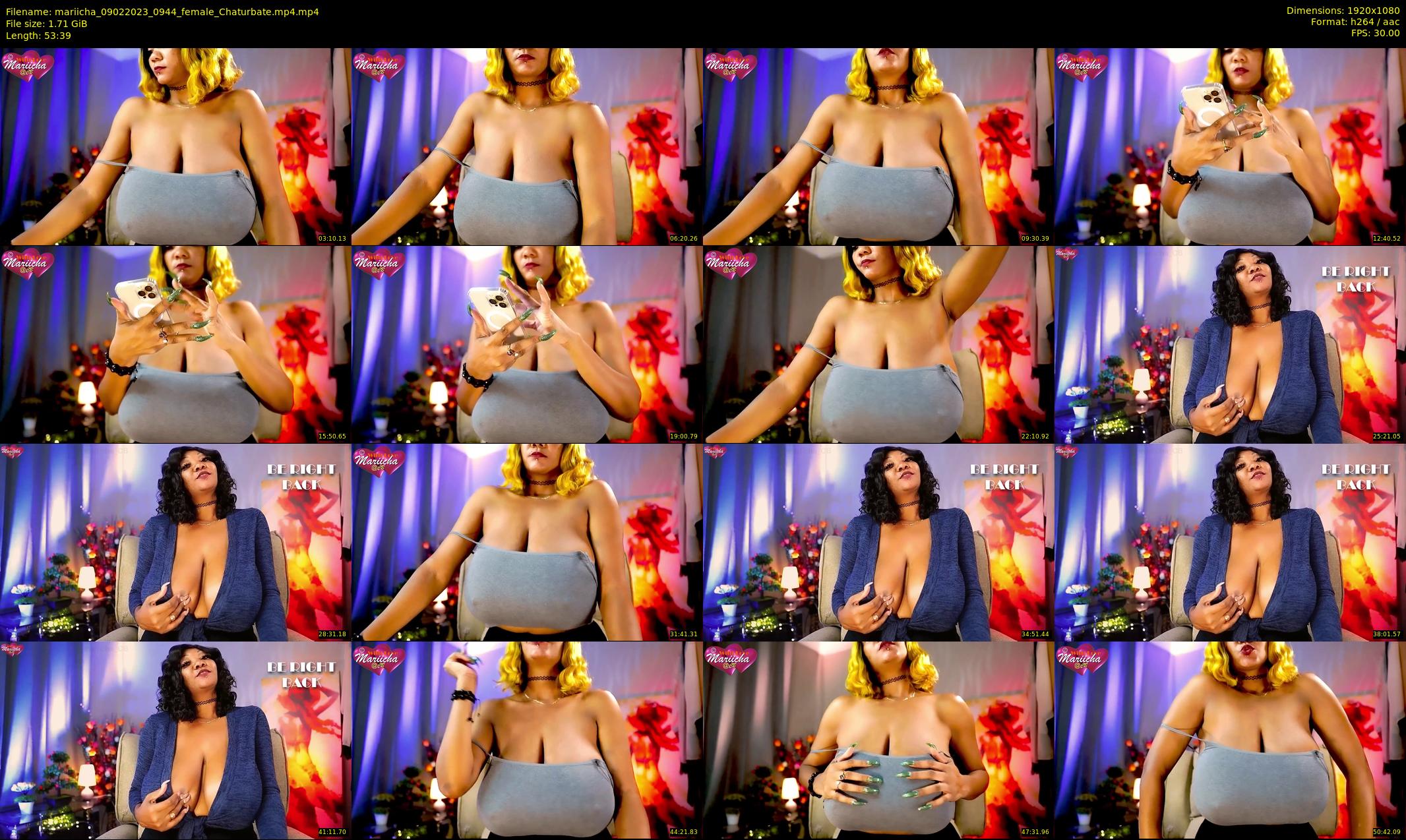 mariicha — 54 minute Chaturbate female cam show recording, 1080p, Feb 9, 2023