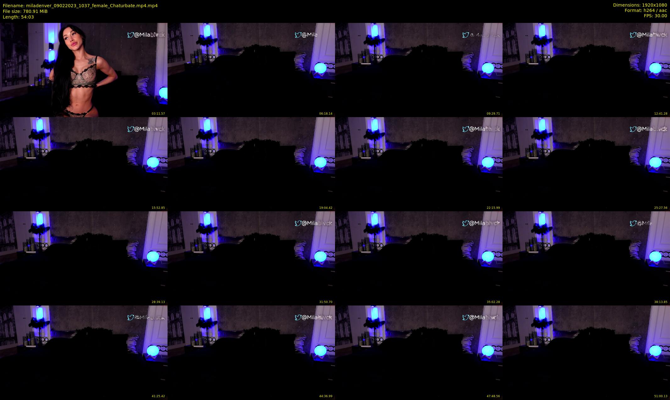 miladenver — 55 minute Chaturbate female cam show recording, 1080p, Feb 9, 2023