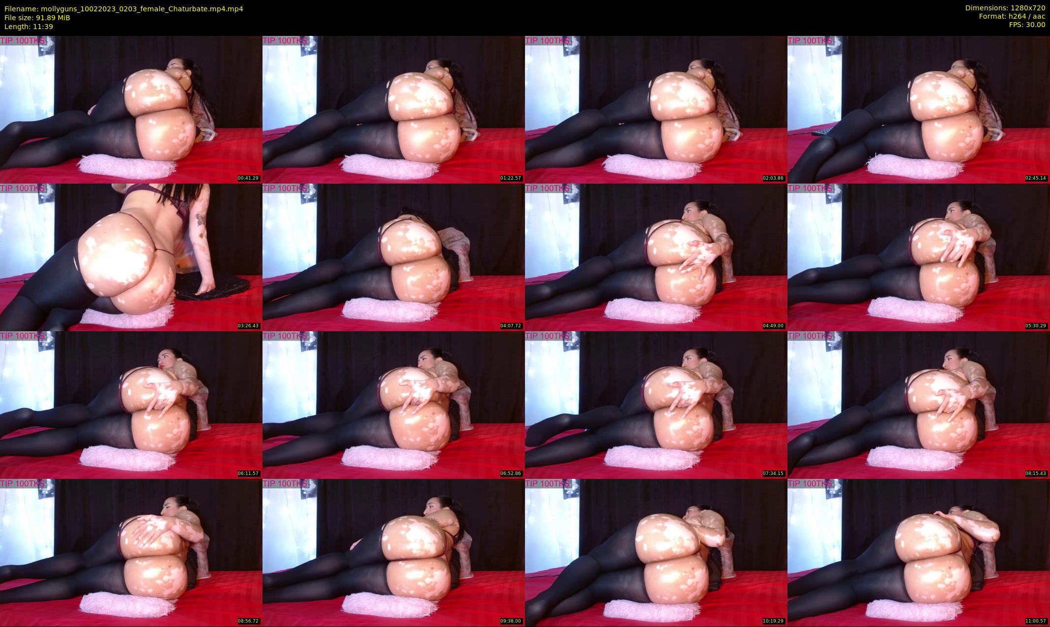 mollyguns — 12 minute Chaturbate female cam show recording, 720p, Feb 10, 2023