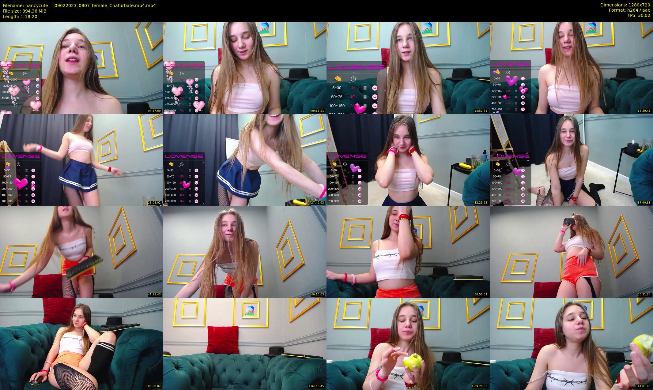 nancycute__ — 79 minute Chaturbate female cam show recording, 720p, Feb 9, 2023