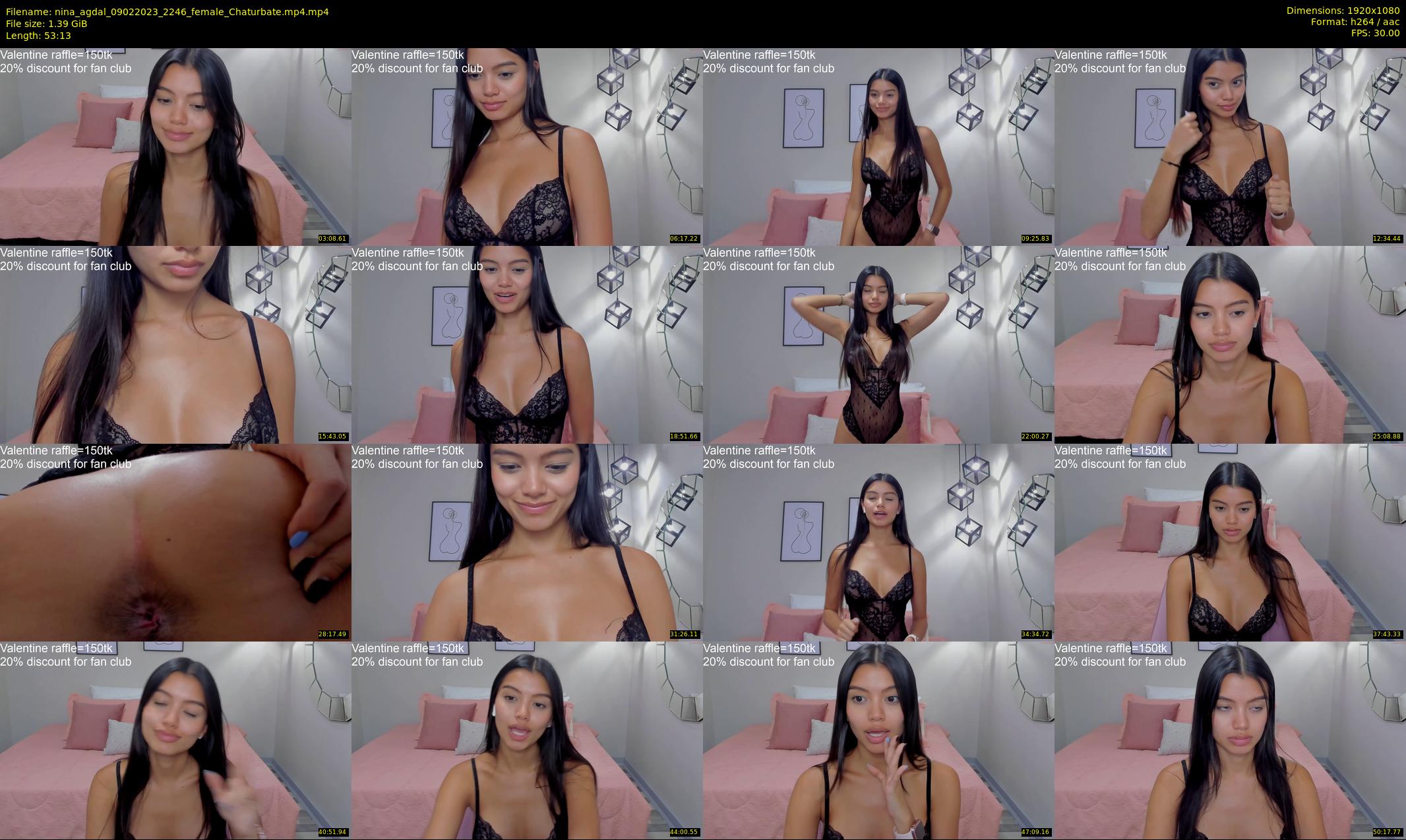 nina_agdal — 54 minute Chaturbate female cam show recording, 1080p, Feb 9, 2023