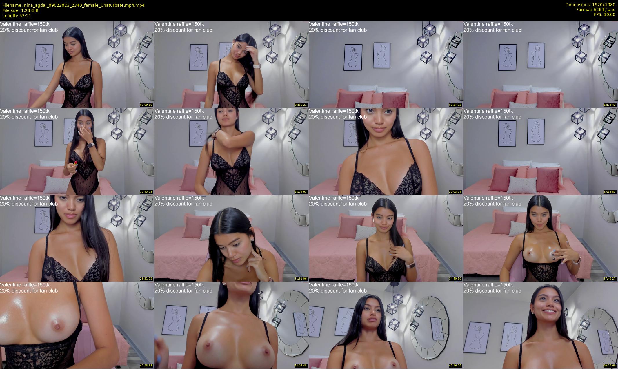 nina_agdal — 54 minute Chaturbate female cam show recording, 1080p, Feb 9, 2023