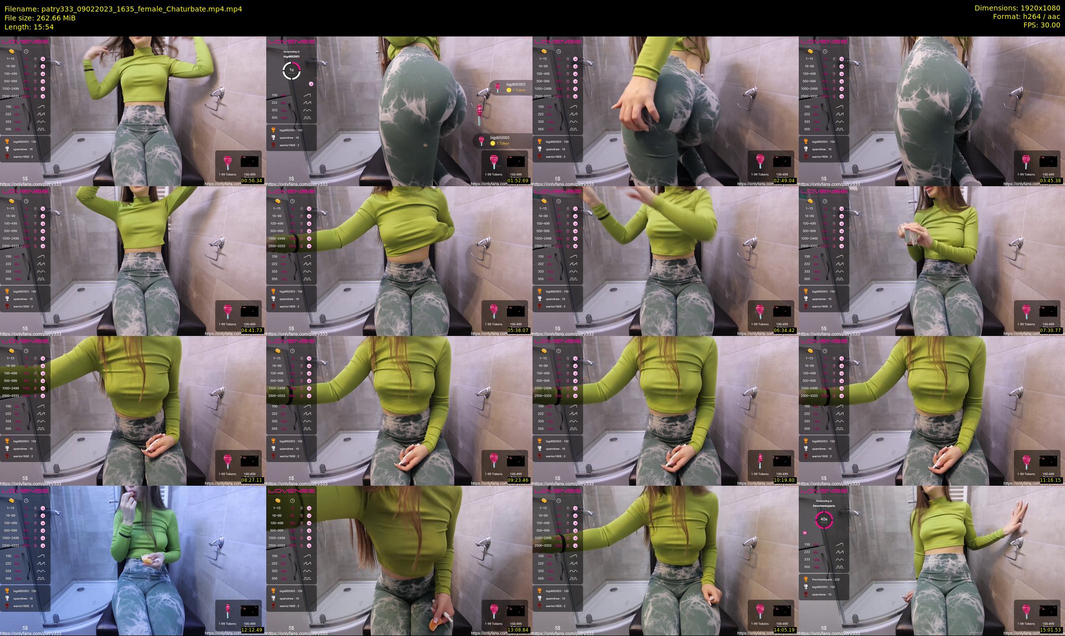 patry333 — 16 minute Chaturbate female cam show recording, 1080p, Feb 9, 2023