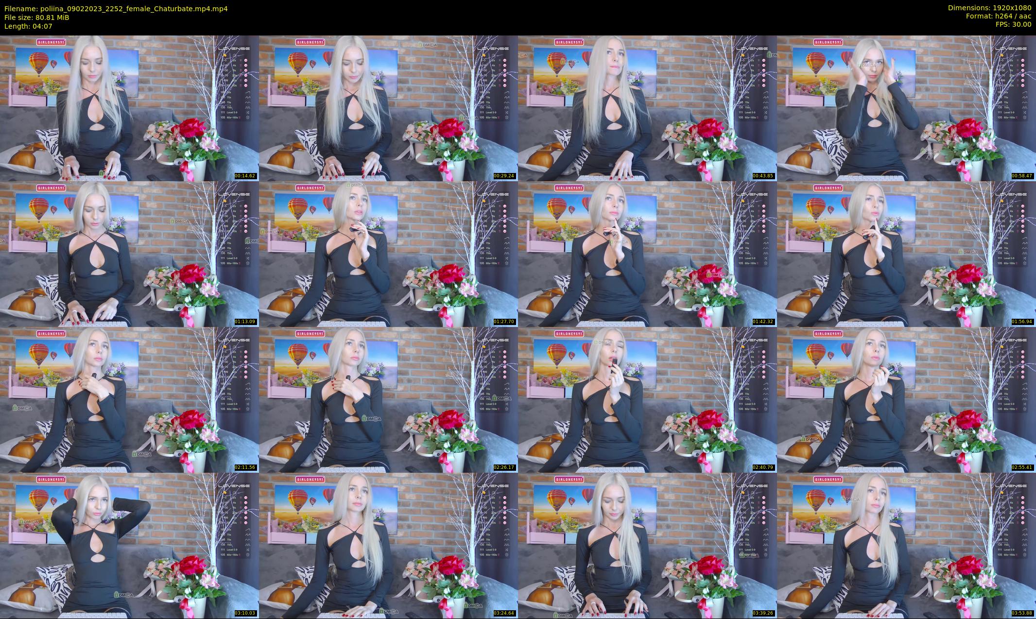 poliina — 5 minute Chaturbate female cam show recording, 1080p, Feb 9, 2023