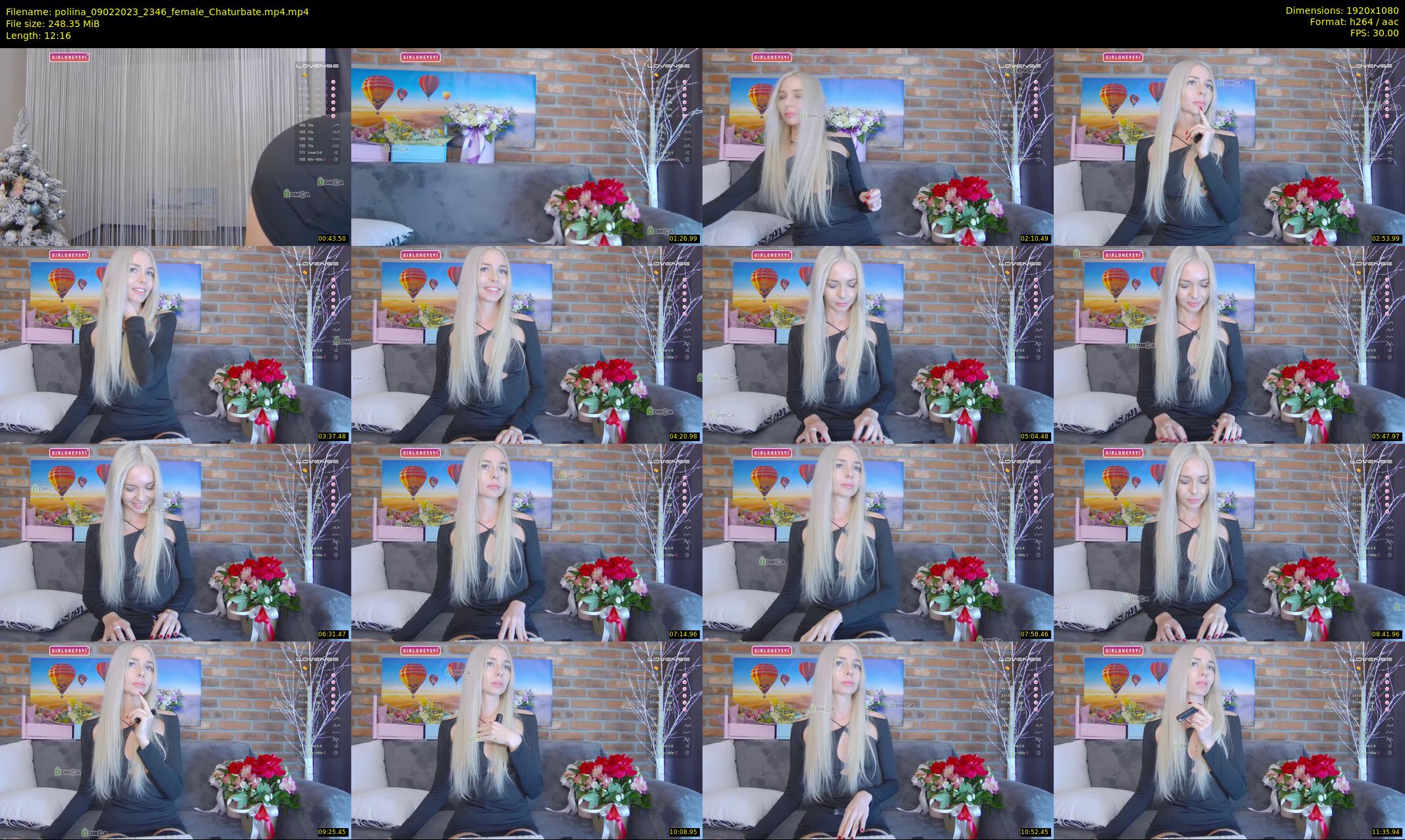 poliina — 13 minute Chaturbate female cam show recording, 1080p, Feb 9, 2023