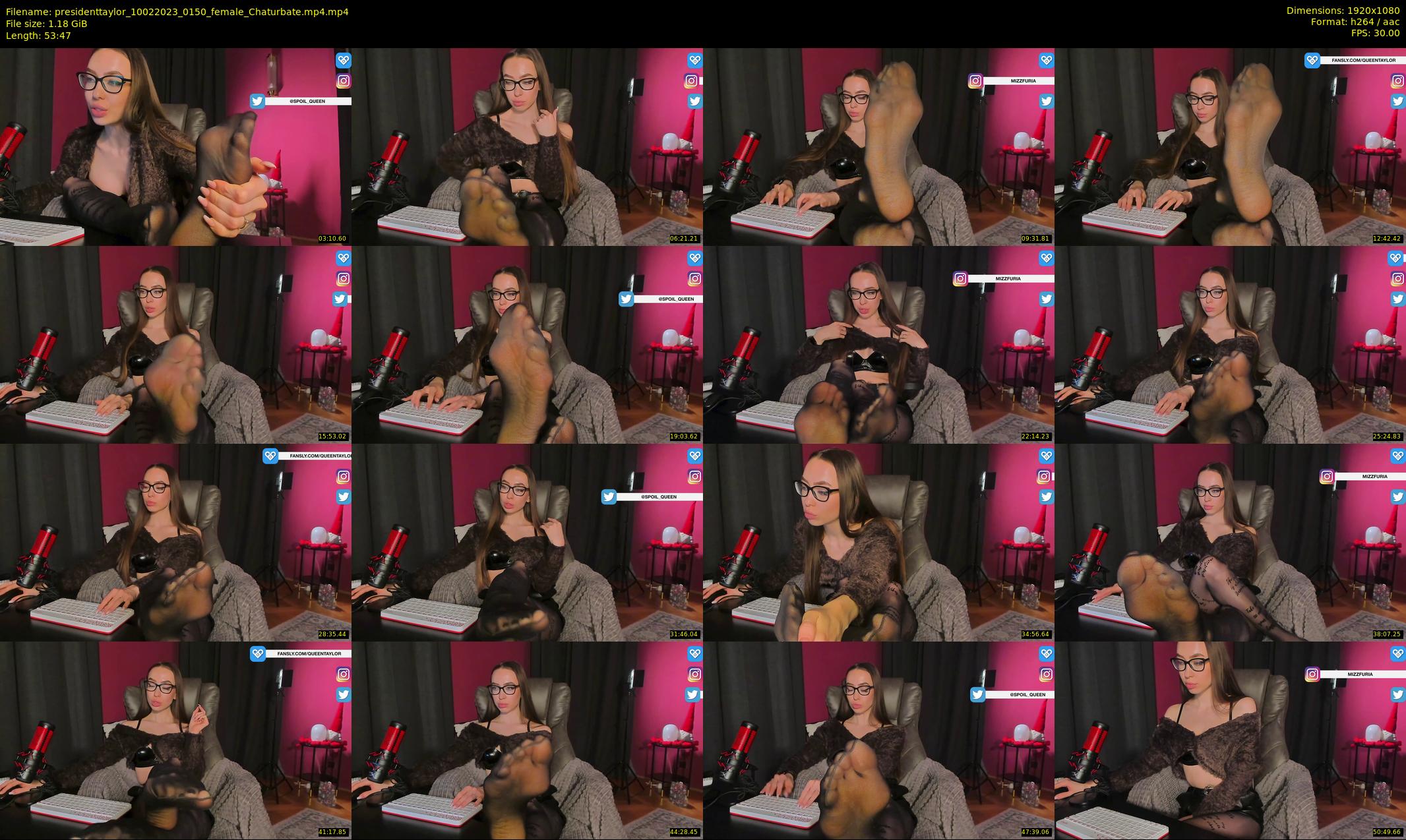 presidenttaylor — 54 minute Chaturbate female cam show recording, 1080p, Feb 10, 2023